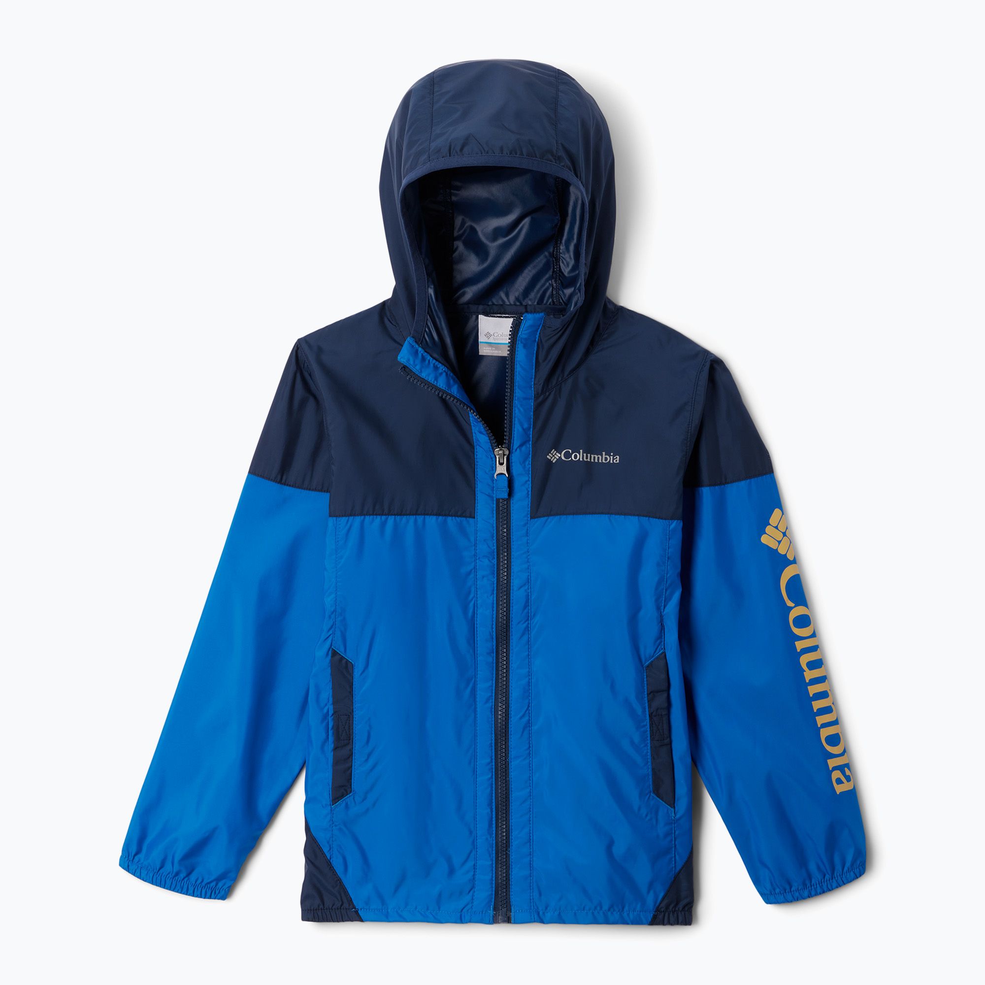 Kurtka przeciwwiatrowa dziecięca Columbia Flash Challenger cbright indigo/collegiate navy 