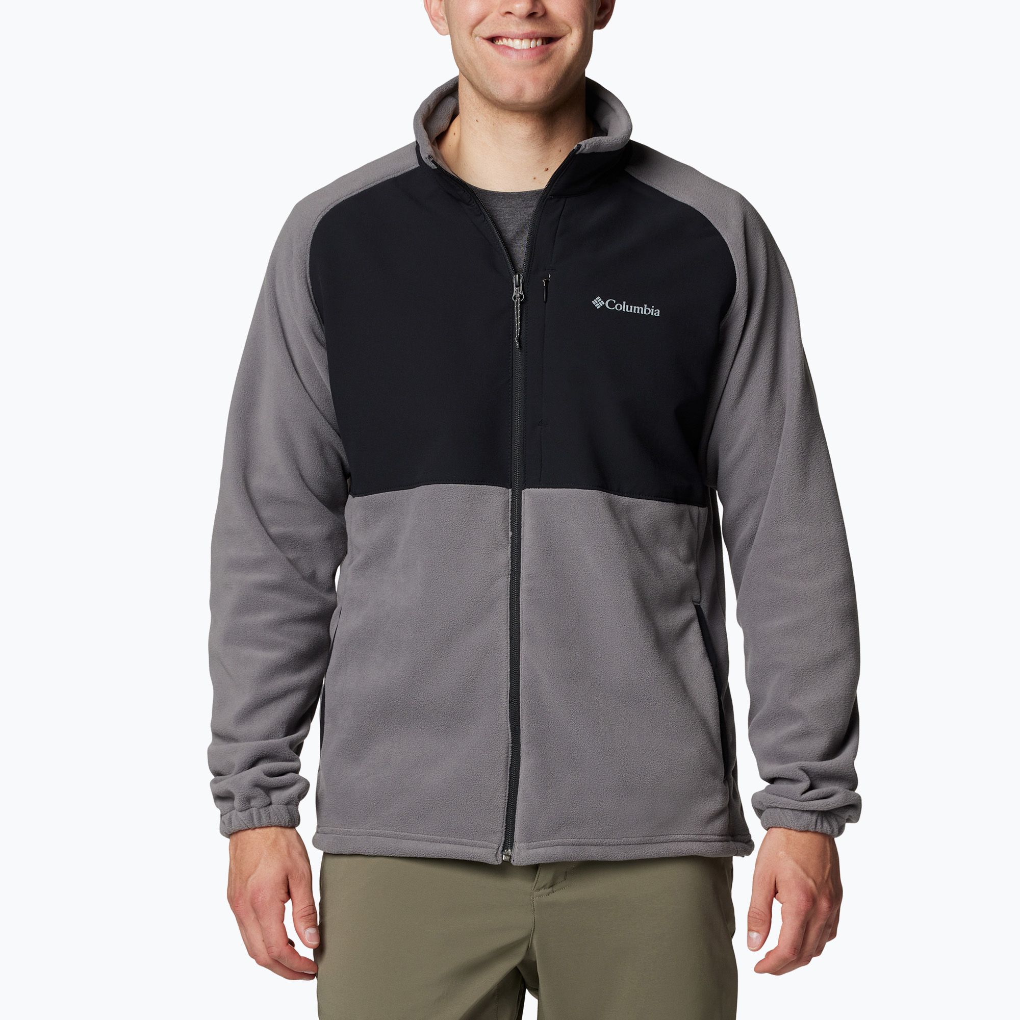Bluza męska Columbia Sage Peak Fleece city grey/black 