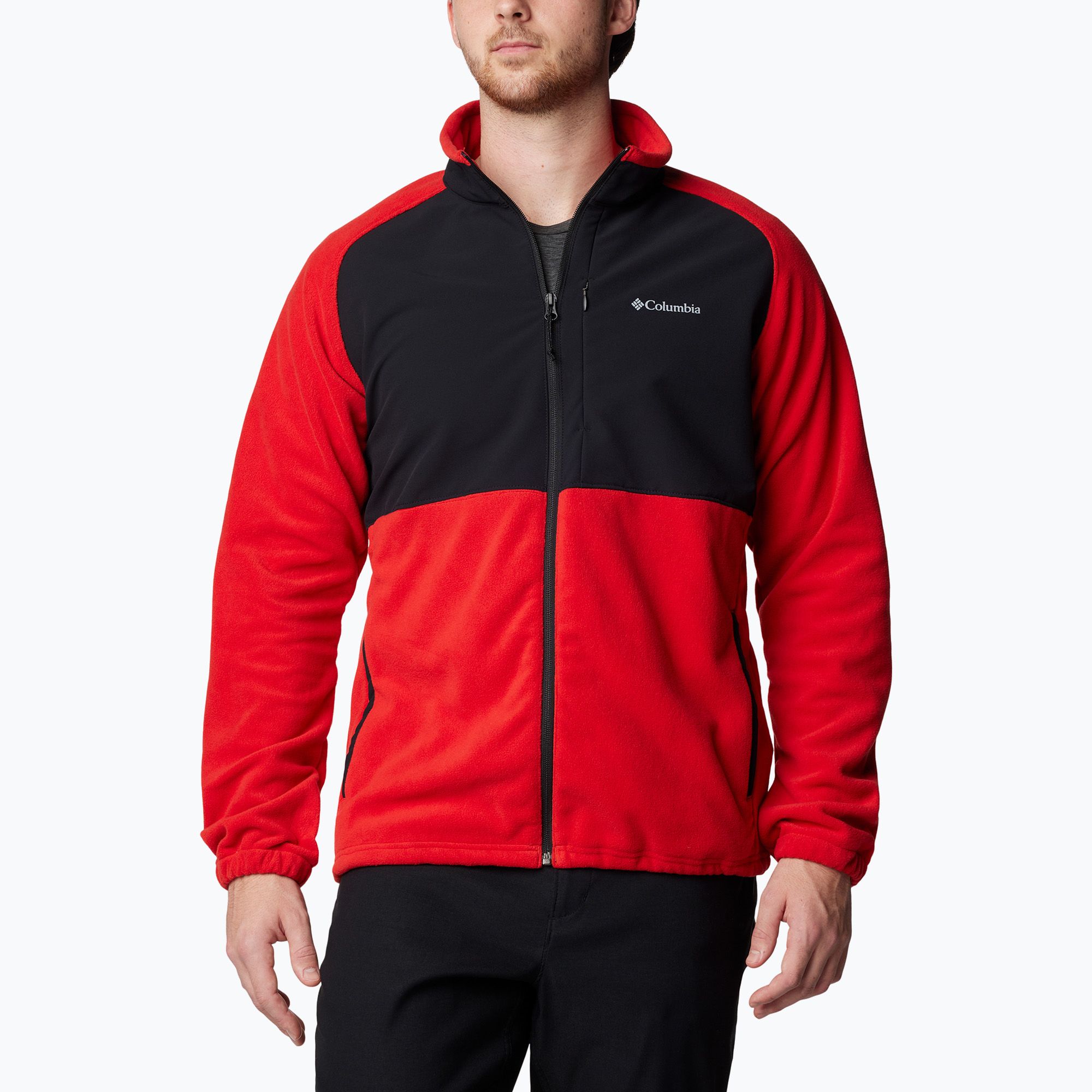 Bluza męska Columbia Sage Peak Fleece sail red/black 