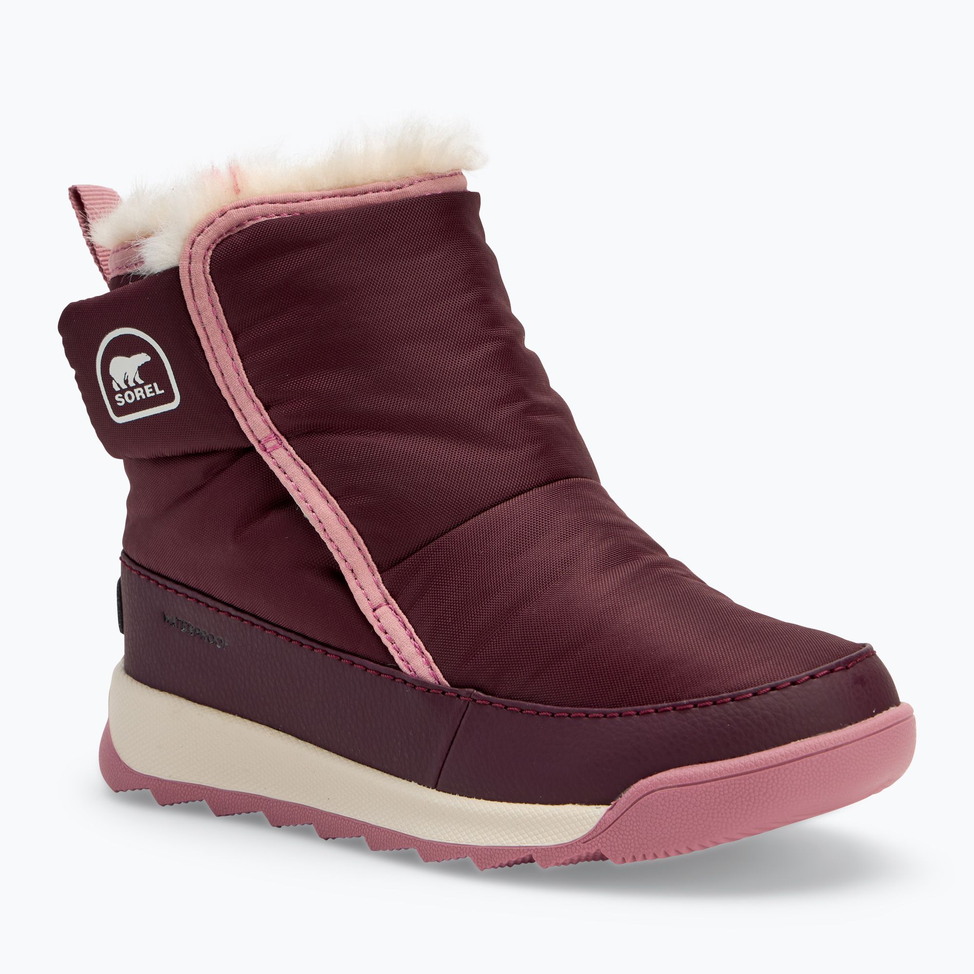 Śniegowce dziecięce Sorel Childrens Whitney II Plus Bootie Wp epic plum/dazed mauve 