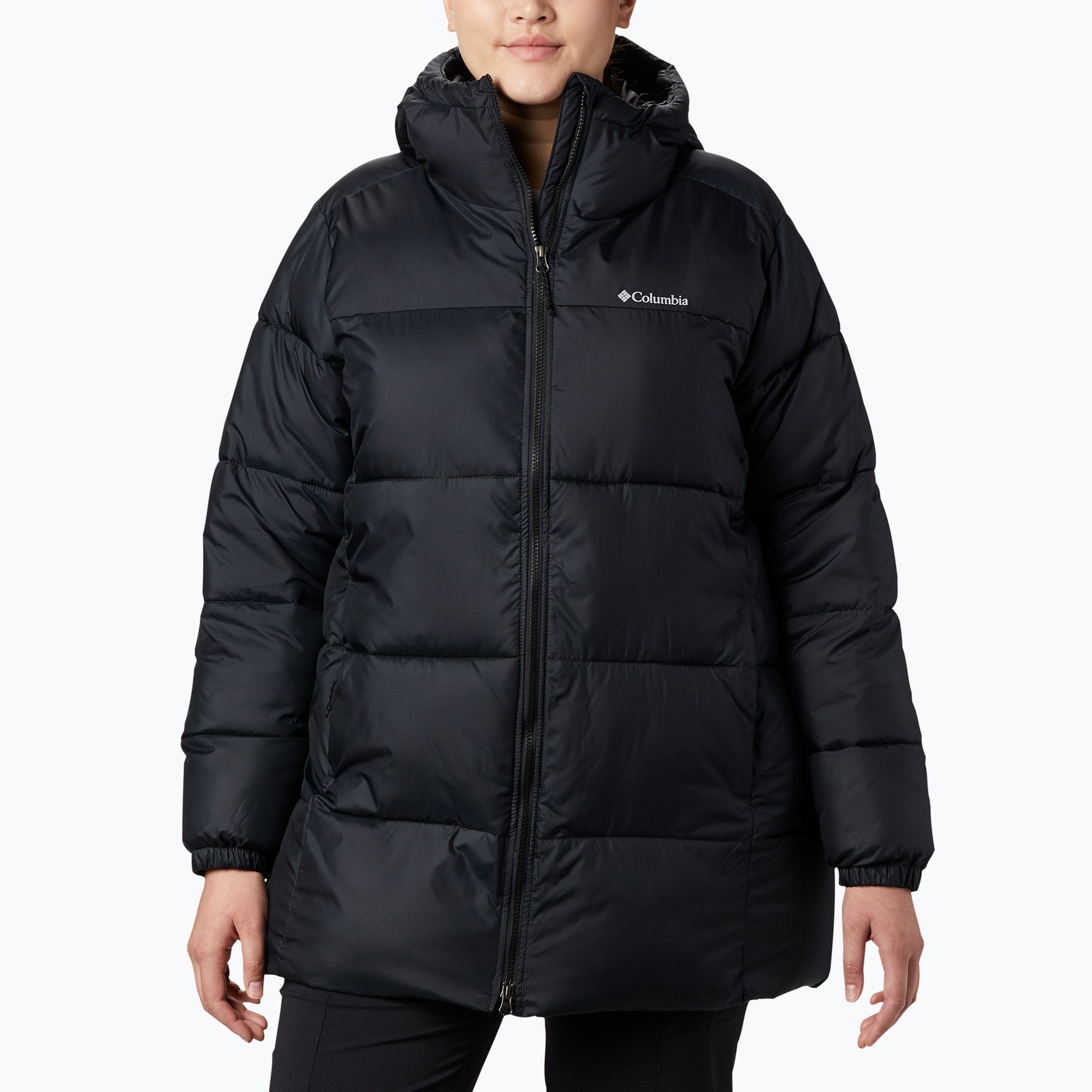Kurtka damska Columbia Puffect II Mid Hooded black 