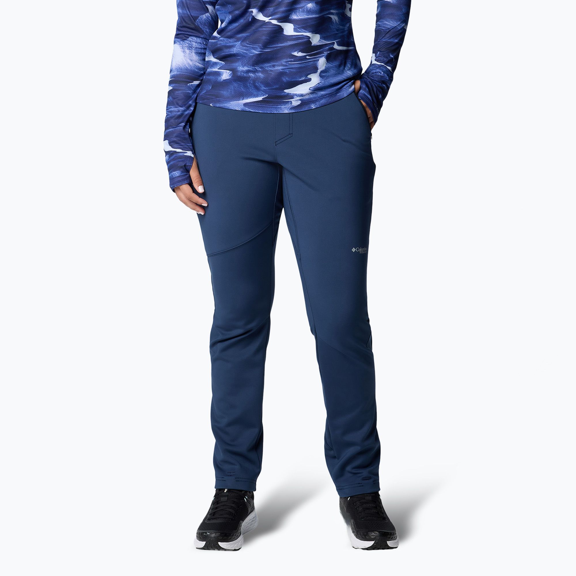 Spodnie trekkingowe damskie Columbia Vast Canyon High collegiate navy 