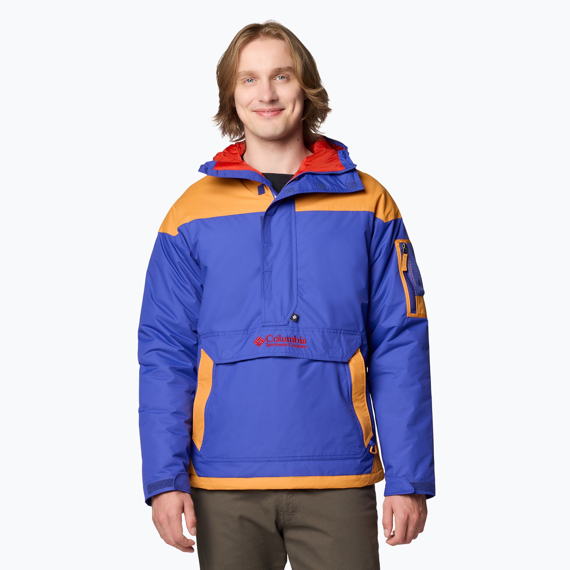 Kurtka męska Columbia Challenger II Ins Pullover clematis blue/ sunstone 