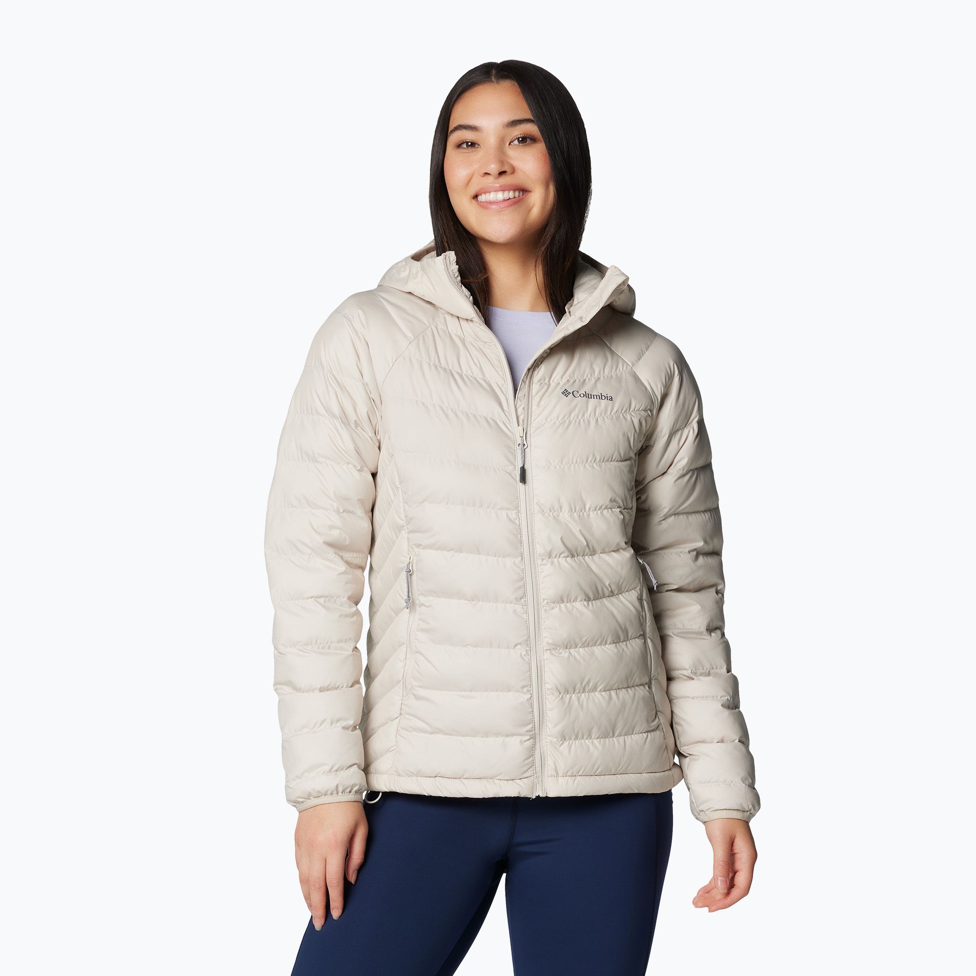 Kurtka damska Columbia Powder Lite II Hooded dark stone 