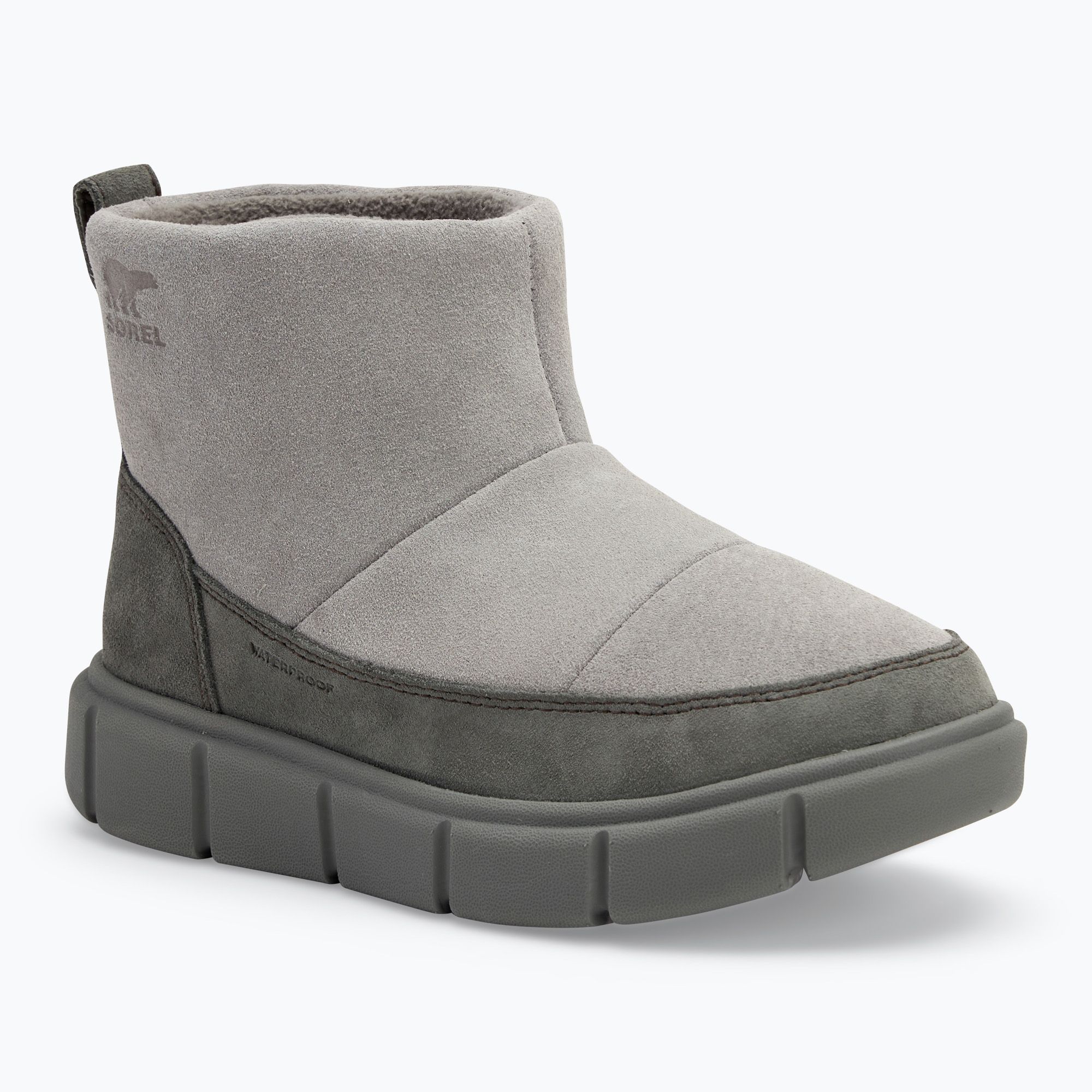 Śniegowce Sorel Youth Sorel Explorer III Slip-On chrome grey/quarry 
