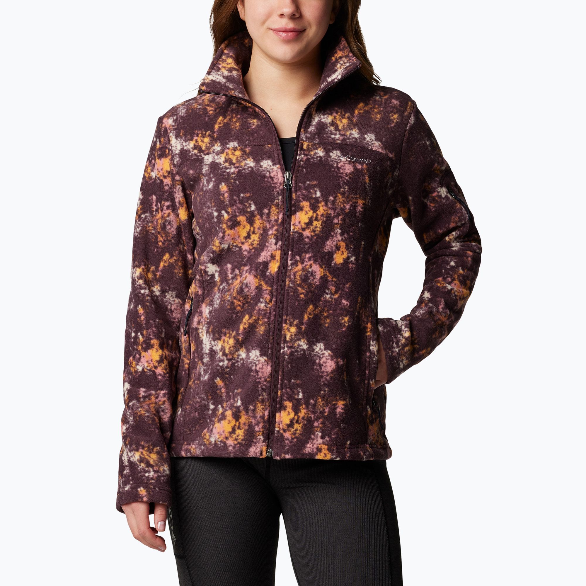 Bluza polarowa damska Columbia Fast Trek Printed moonvista timberwild 