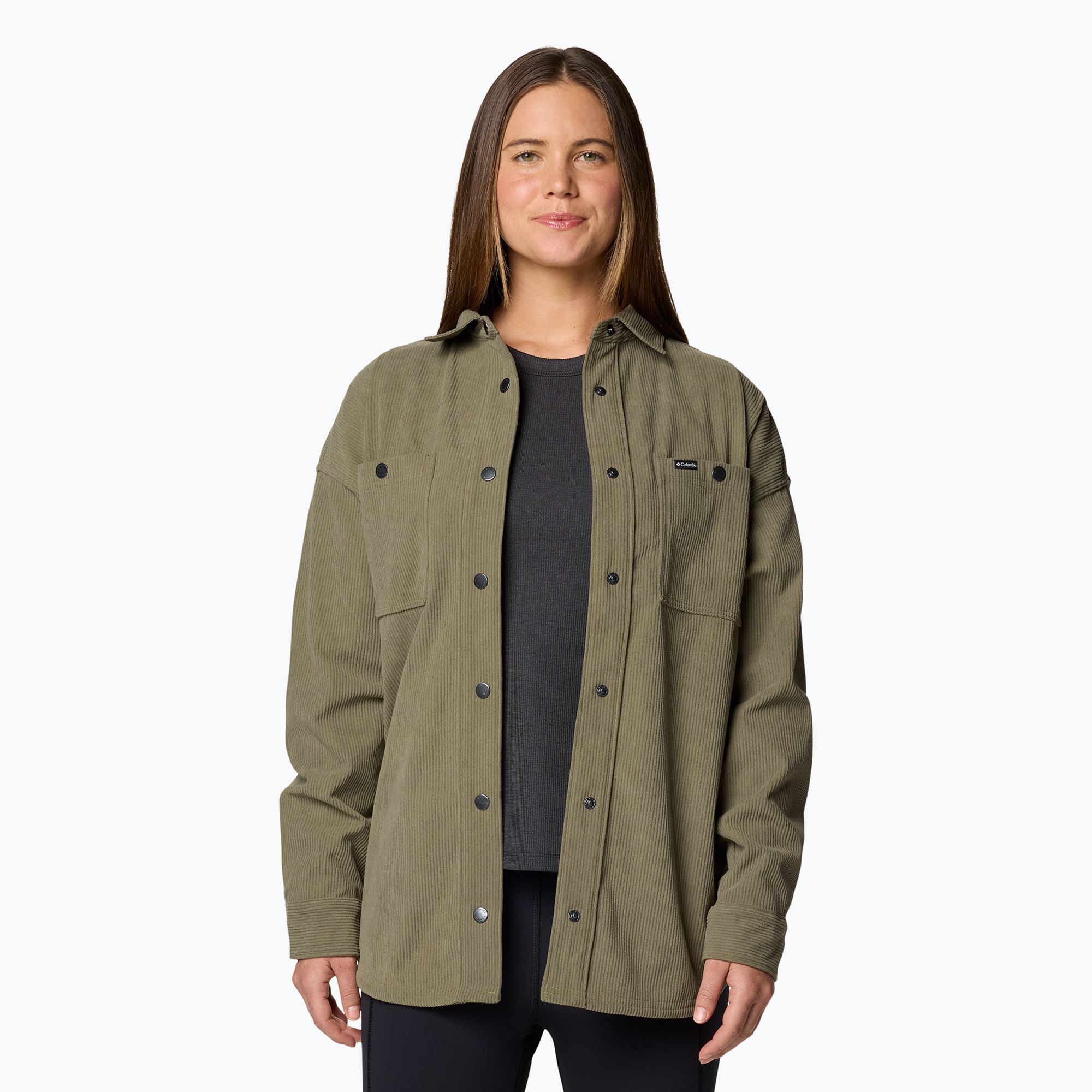 Koszula damska Columbia Blue Point Creek Corduro stone green 