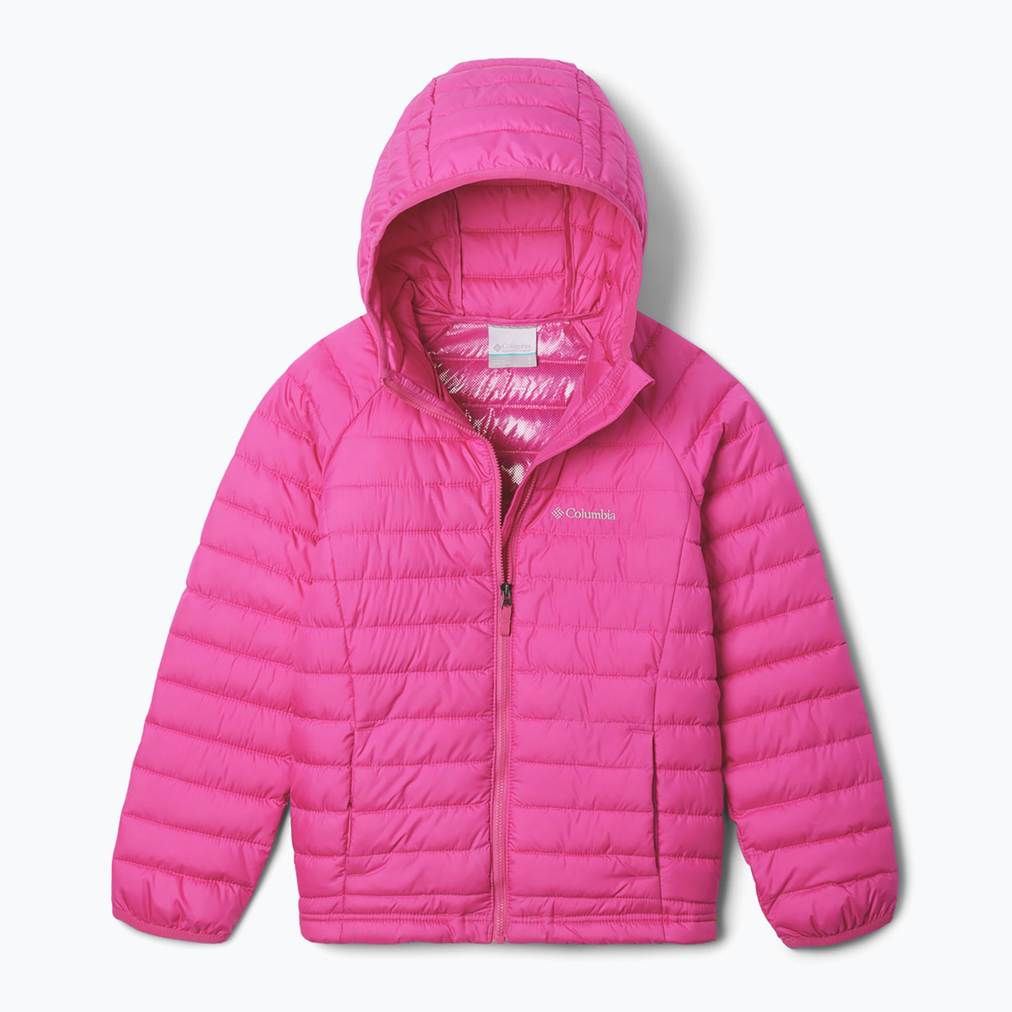Kurtka dziecięca Columbia Powder Lite II Hooded pink ice 