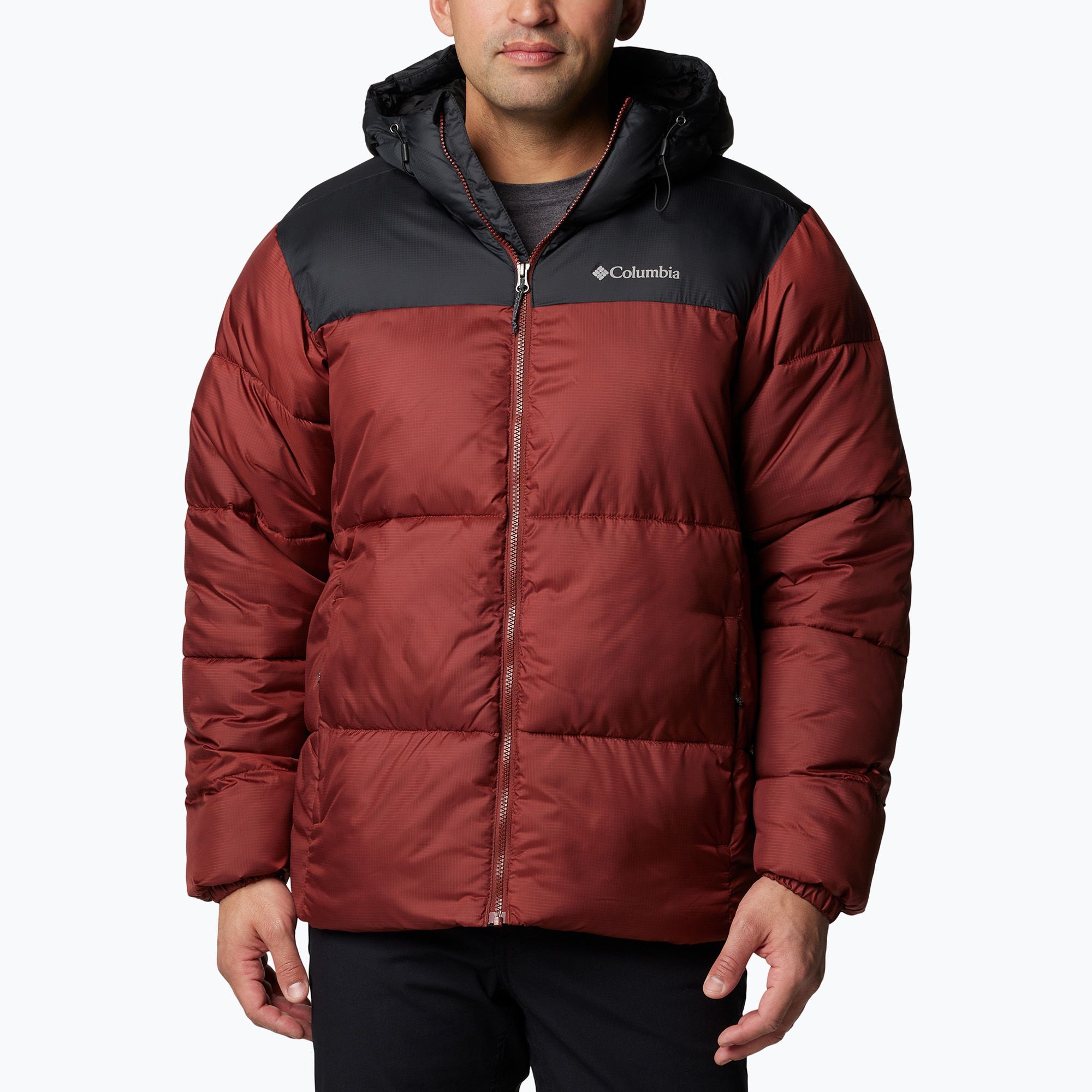 Kurtka męska Columbia Puffect II Hooded spice/ black 