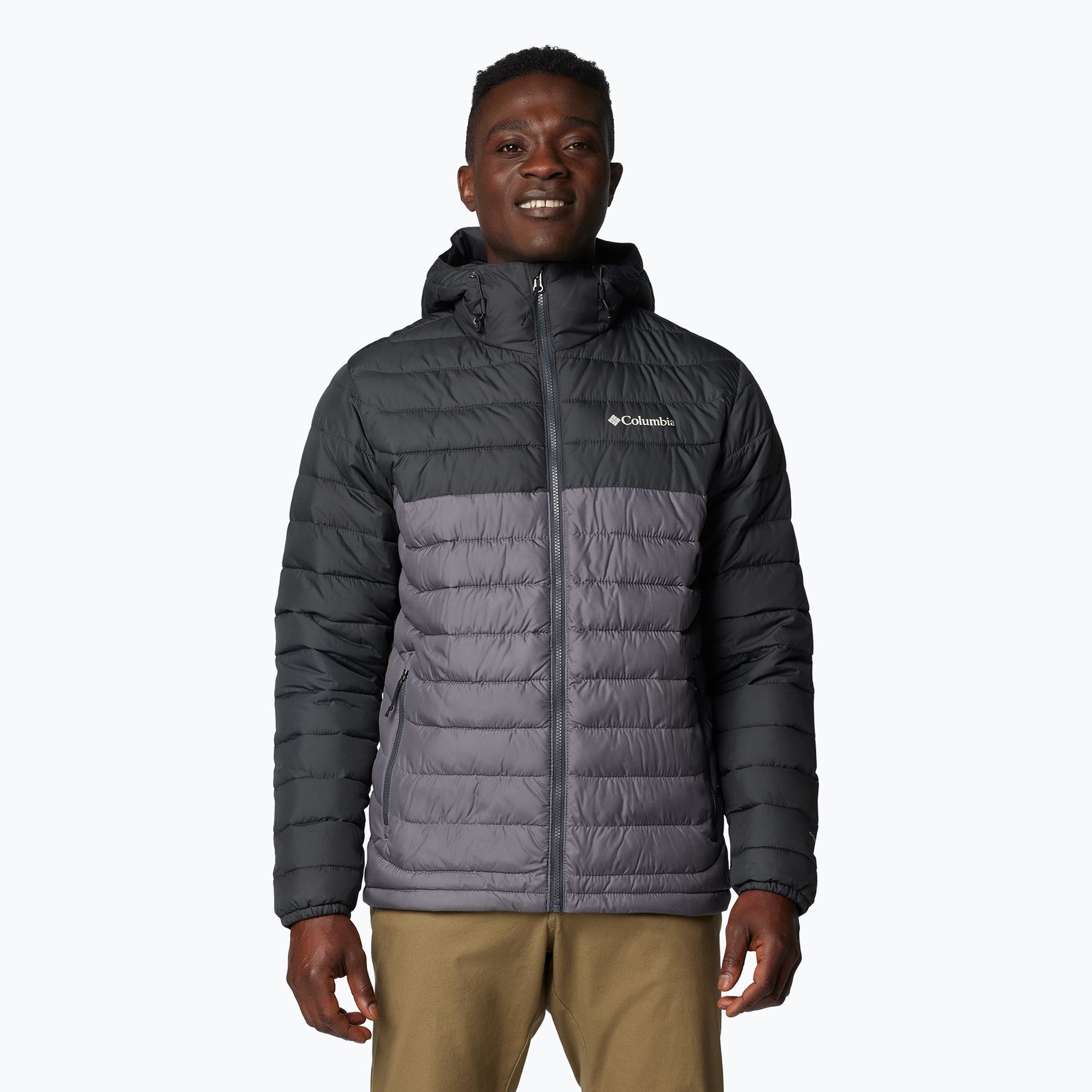 Kurtka męska Columbia Powder Lite II Hooded city grey/ shark 