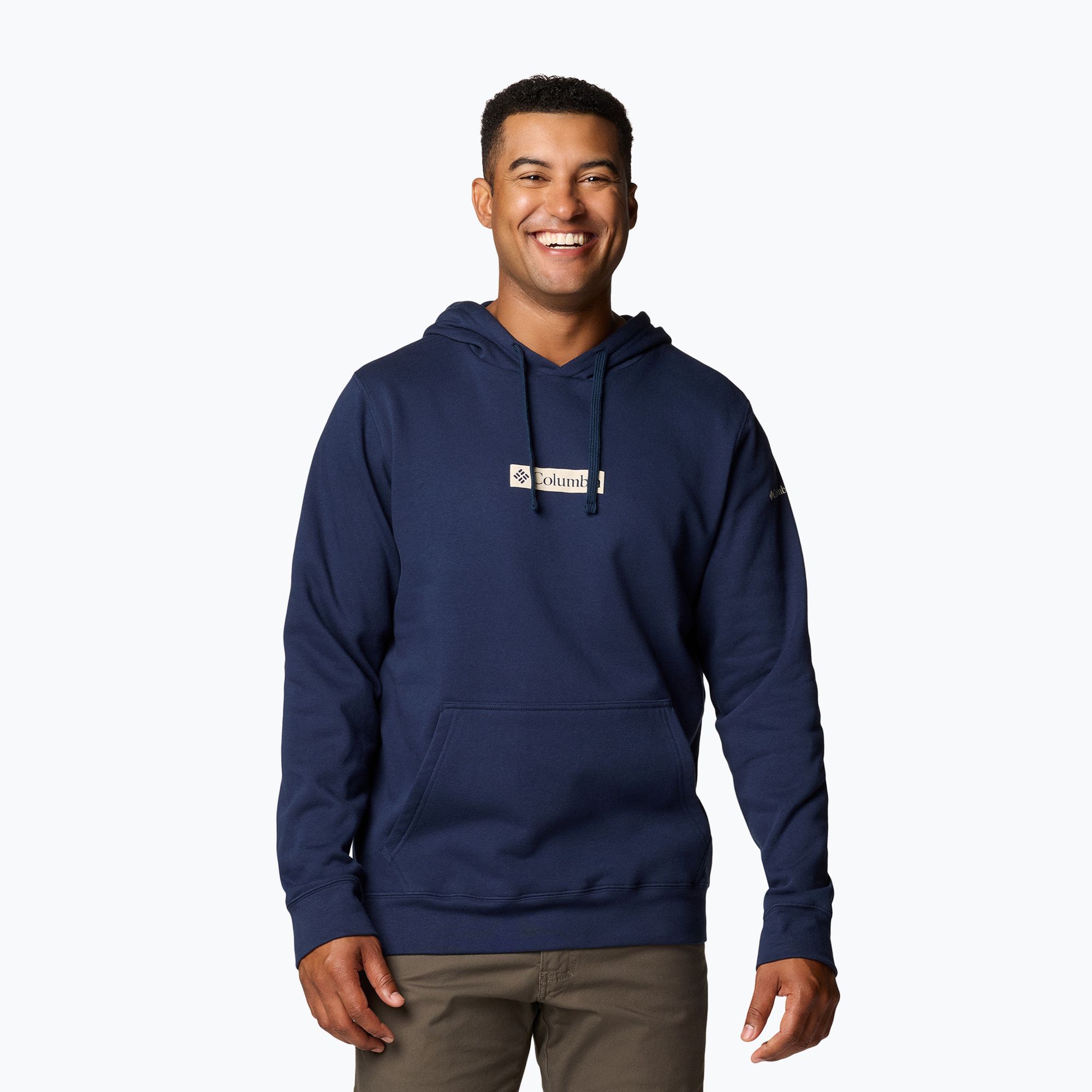 Bluza trekkingowa męska Columbia Trek Hoodie coll navy/puff box gem 