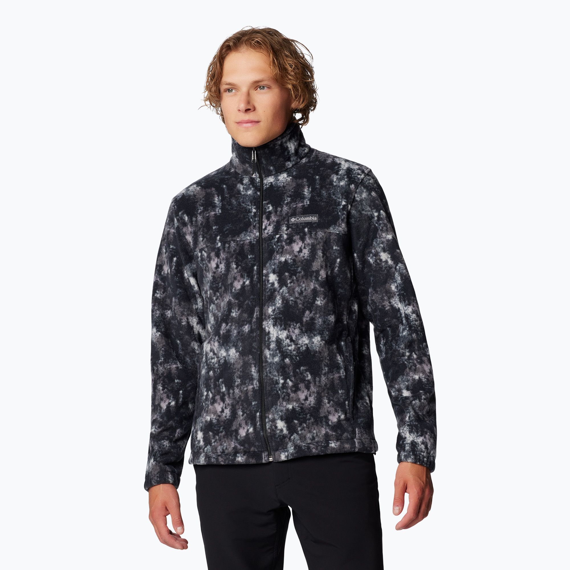 Bluza polarowa męska Columbia Steens Mountain Printed black timberwild 