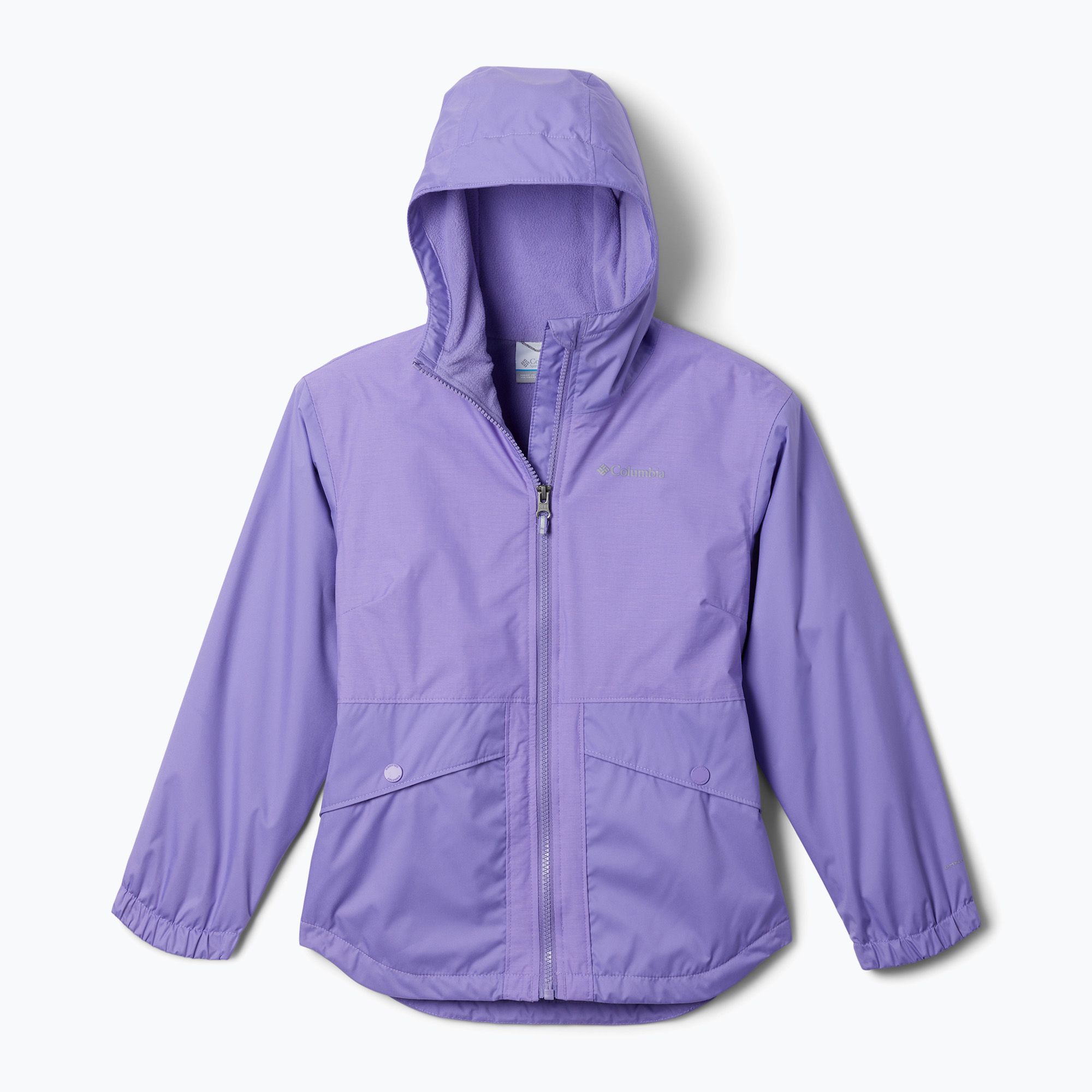 Kurtka przeciwdeszczowa dziecięca Columbia Rainy Trails II Fleece paisley purple 