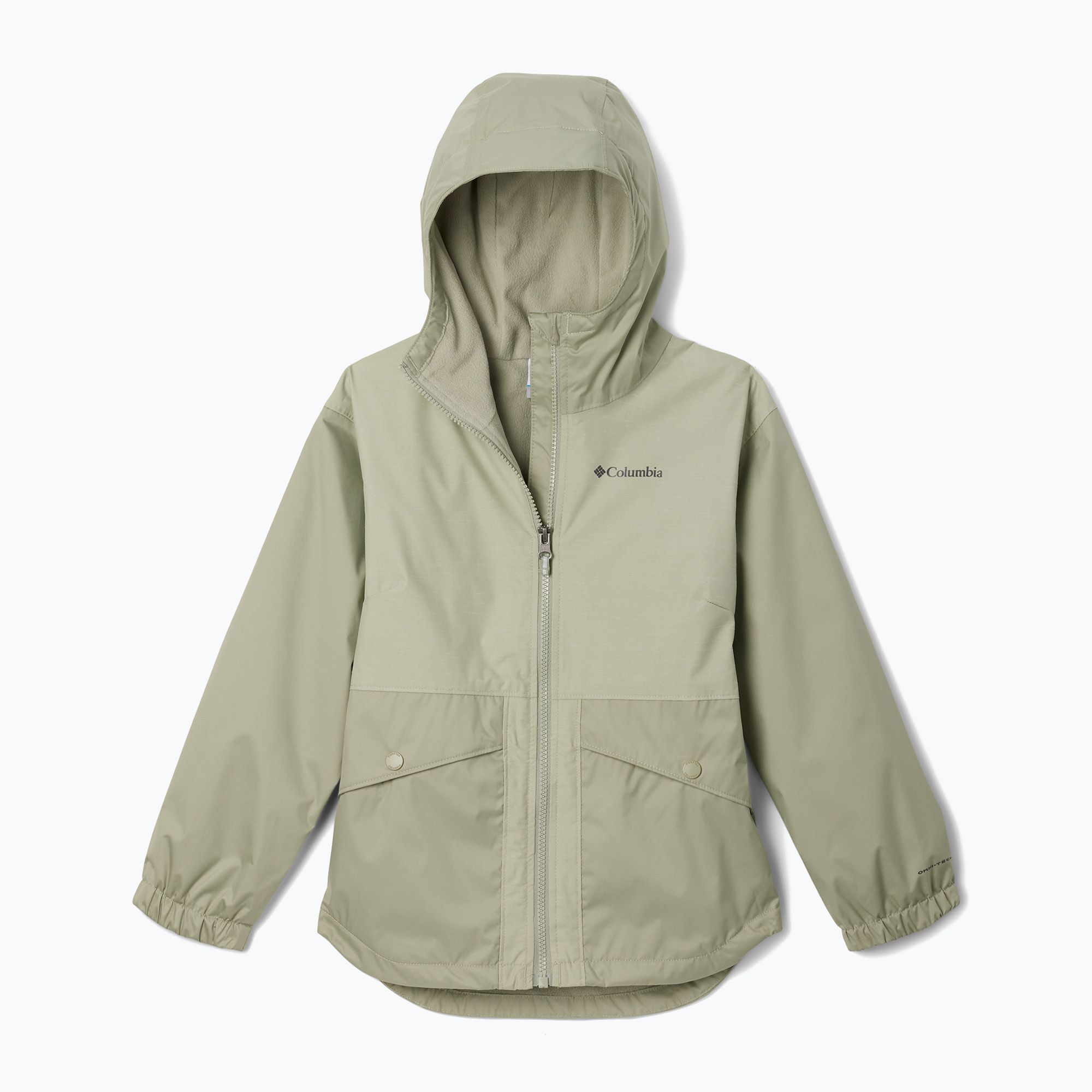 Kurtka przeciwdeszczowa dziecięca Columbia Rainy Trails II Fleece safari 