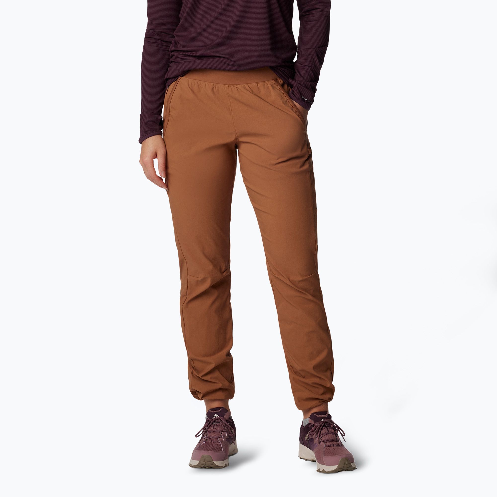 Spodnie trekkingowe damskie Columbia Leslie Falls Pull-On camel brown 