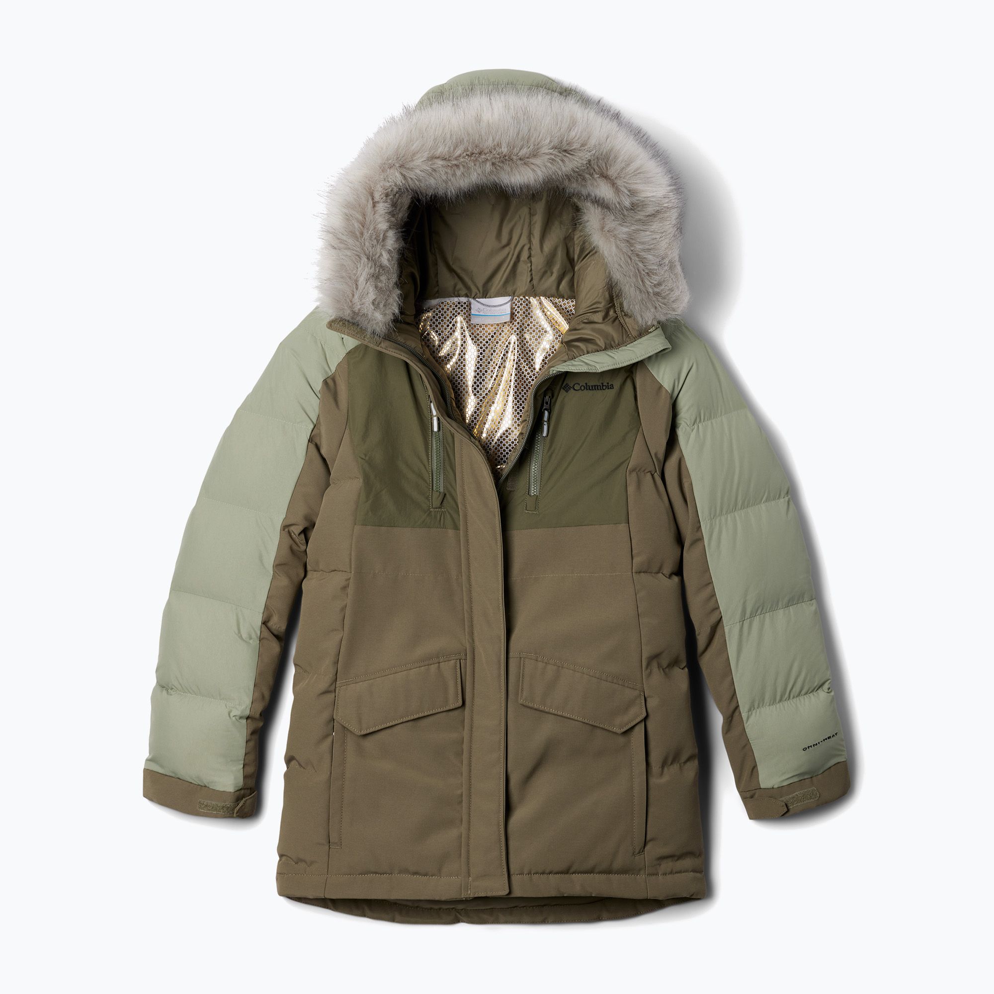 Kurtka dziecięca Columbia Marquam Peak Fusion II stone green/safari 