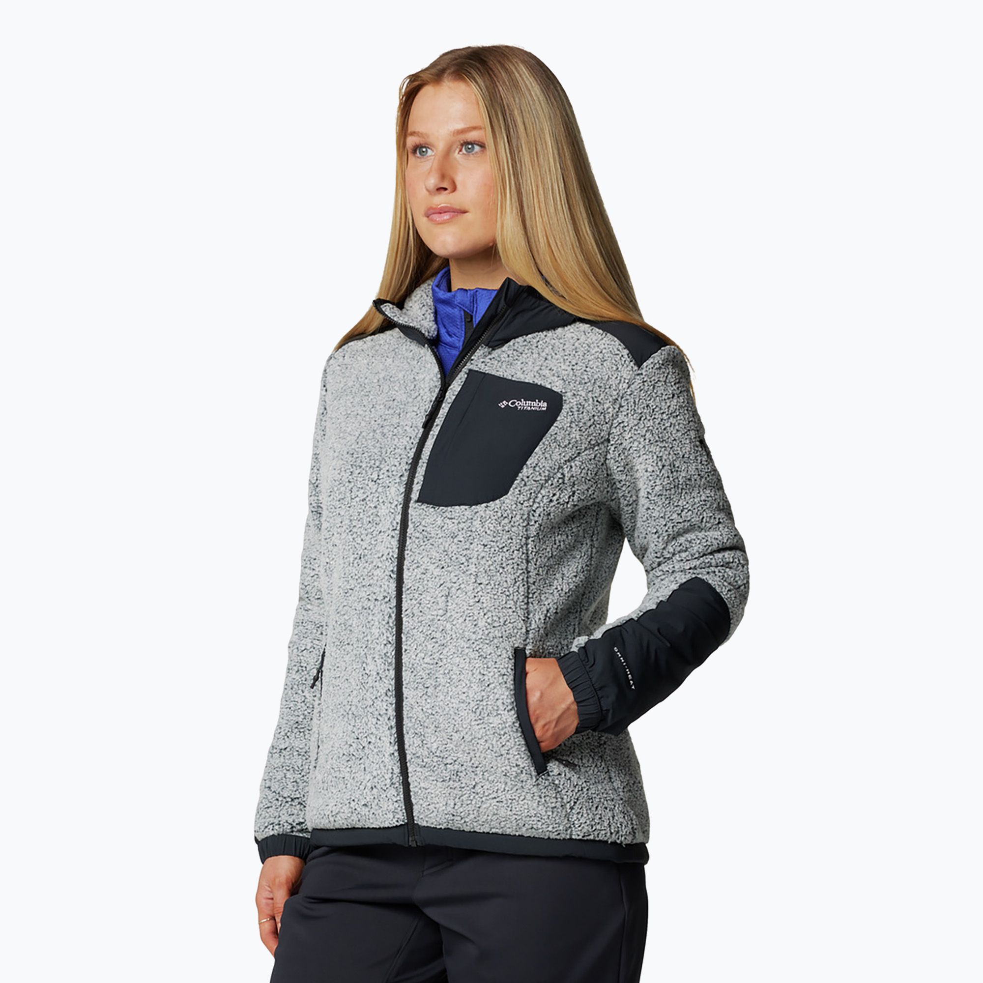 Bluza damska Columbia Arctic Crest Sherpa white/black 
