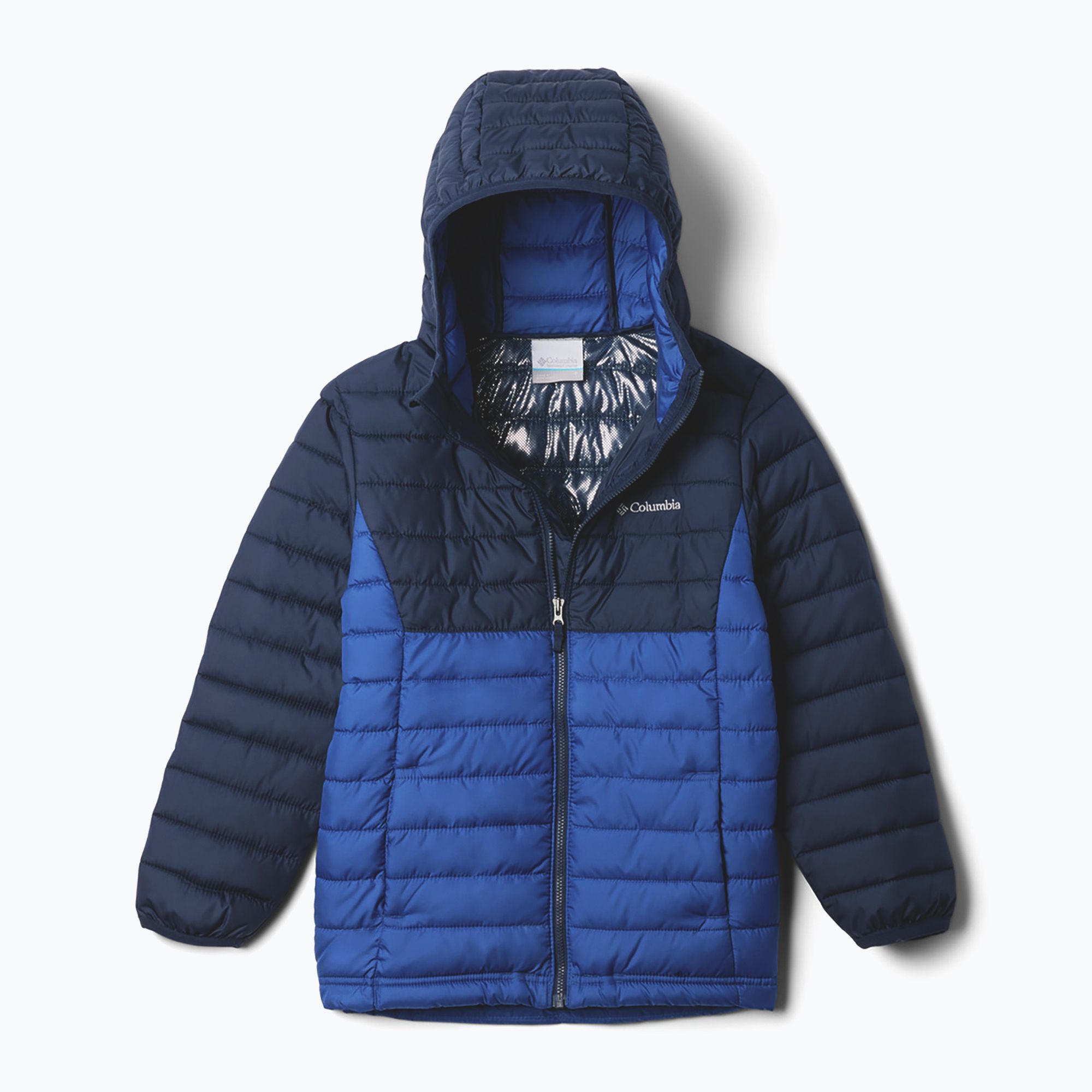 Kurtka dziecięca Columbia Powder Lite II Hooded mountain blue/ collegiate navy 