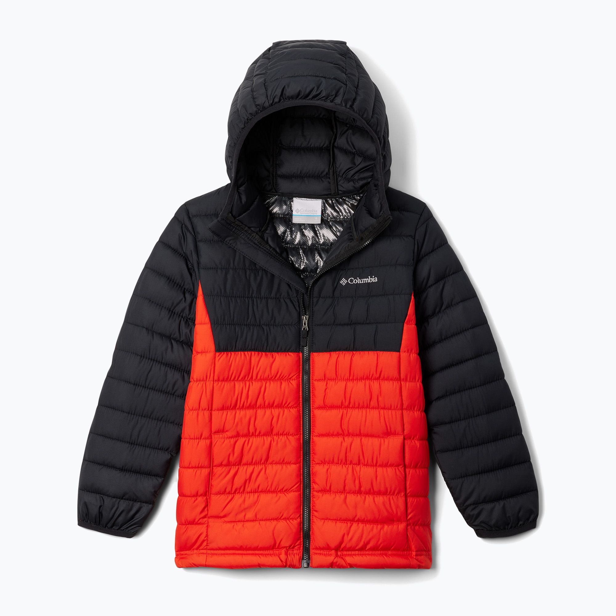 Kurtka dziecięca Columbia Powder Lite II Hooded spicy/ black 