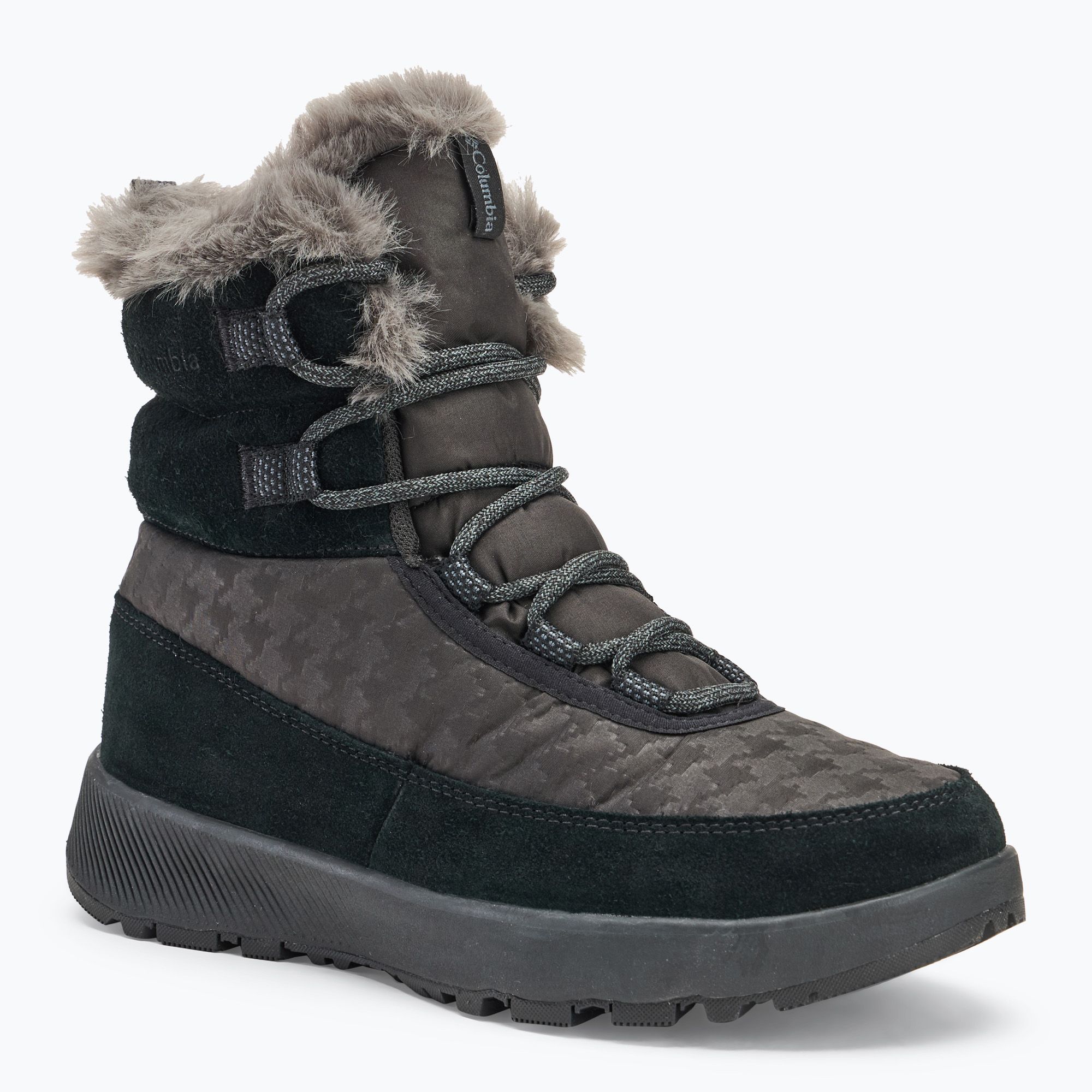 Śniegowce damskie Columbia Slopeside Peak Luxe V2 black/graphite 