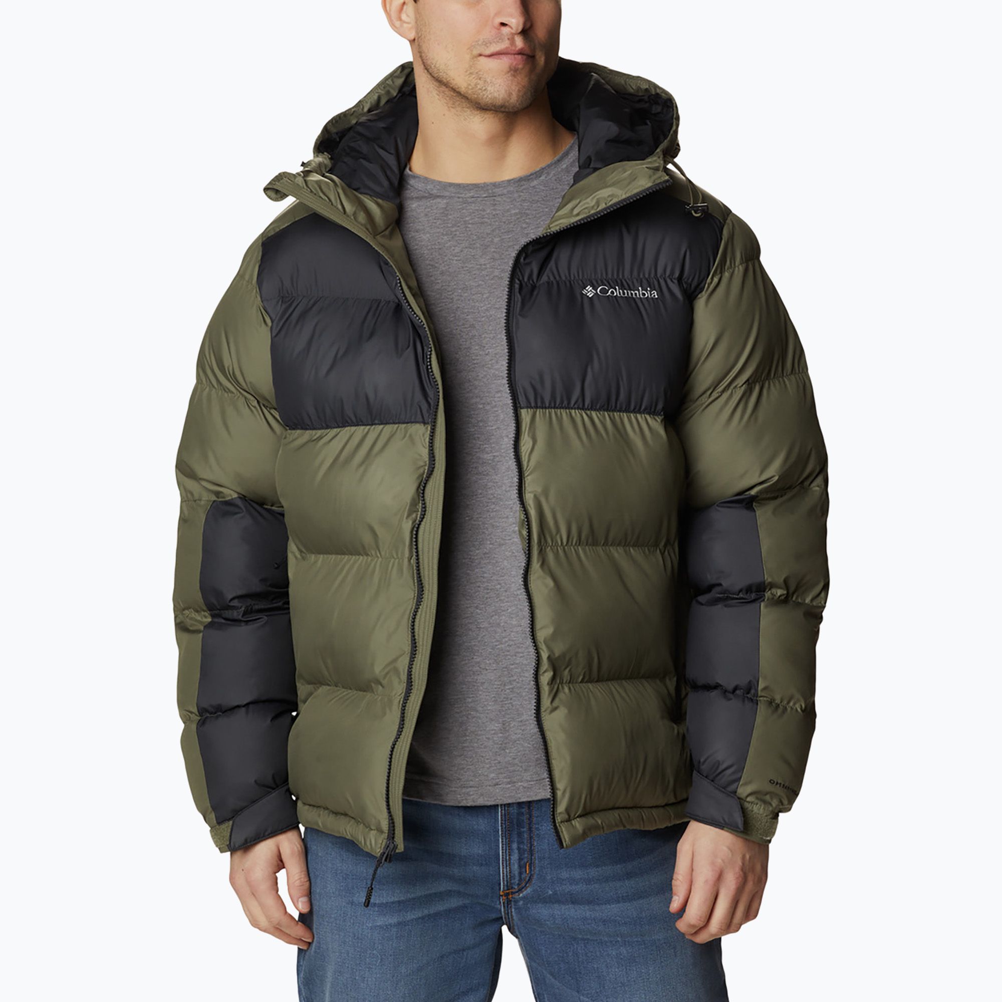 Kurtka męska Columbia Pike Lake II Hooded stone green/ shark 399 