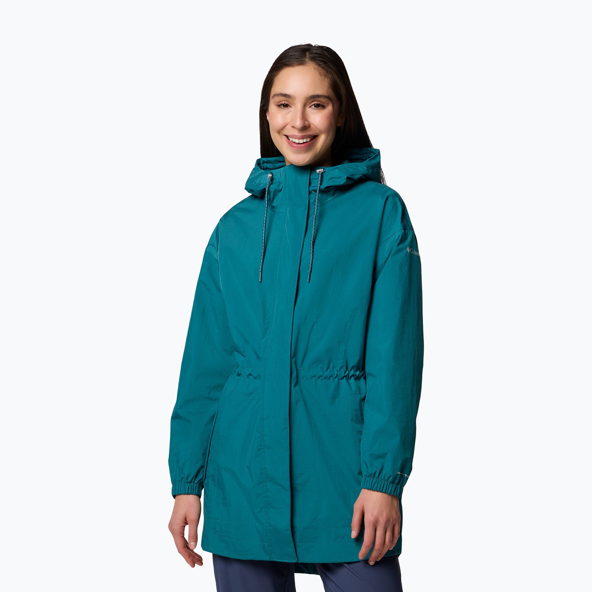 Kurtka hybrydowa damska Columbia Splash Side II parka river blue/crinkle 