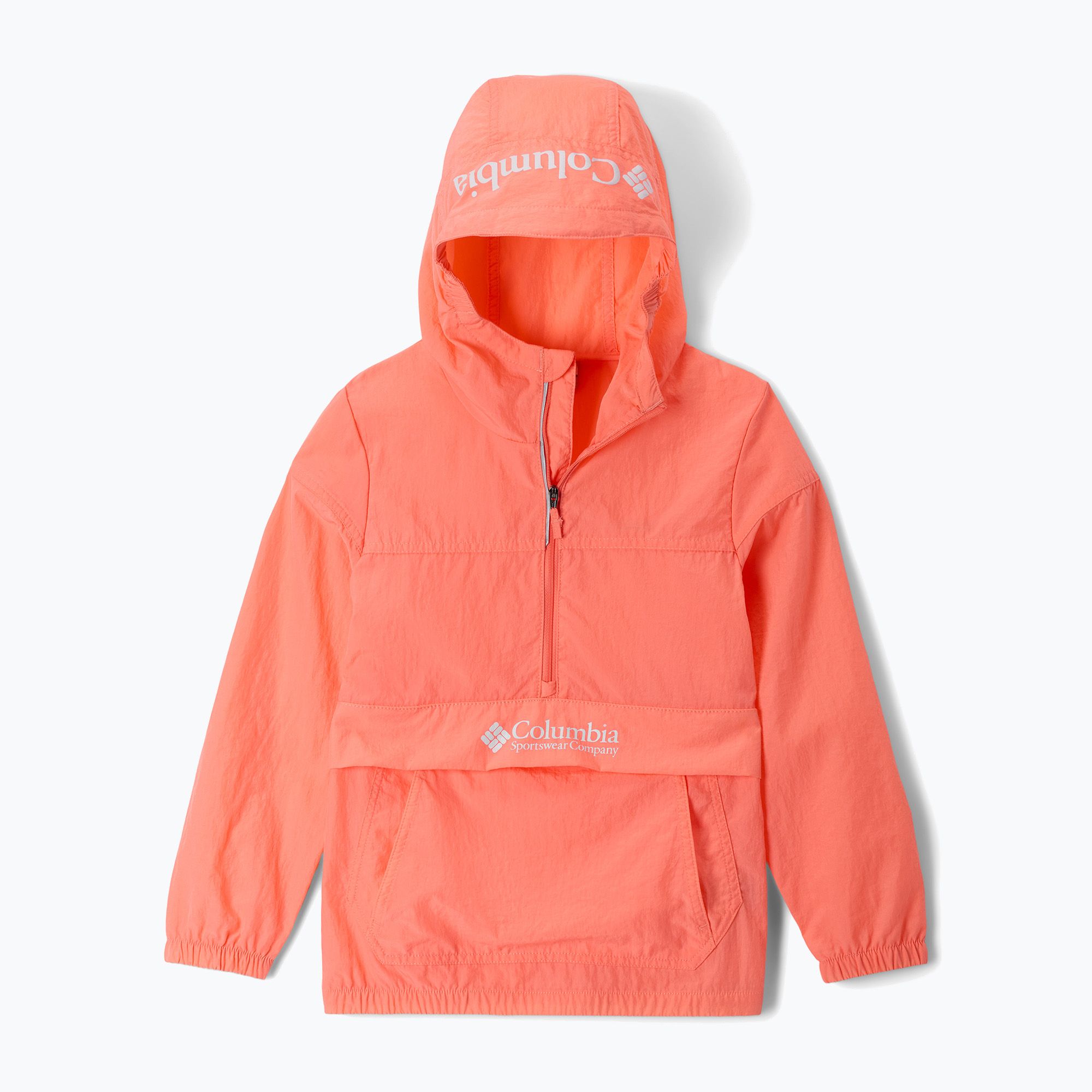 Kurtka przeciwwiatrowa dziecięca Columbia Challenger II Windbreaker hot coral 
