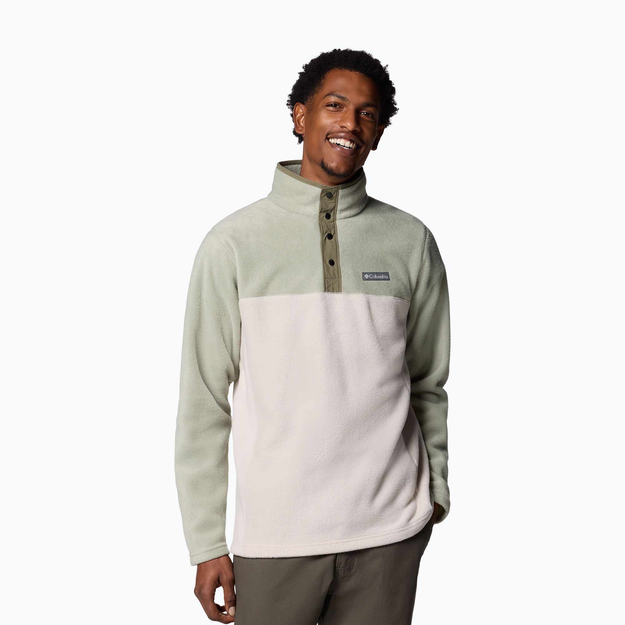 Bluza męska Columbia Steens Mountain Half Snap dark stone/safari/stone green 