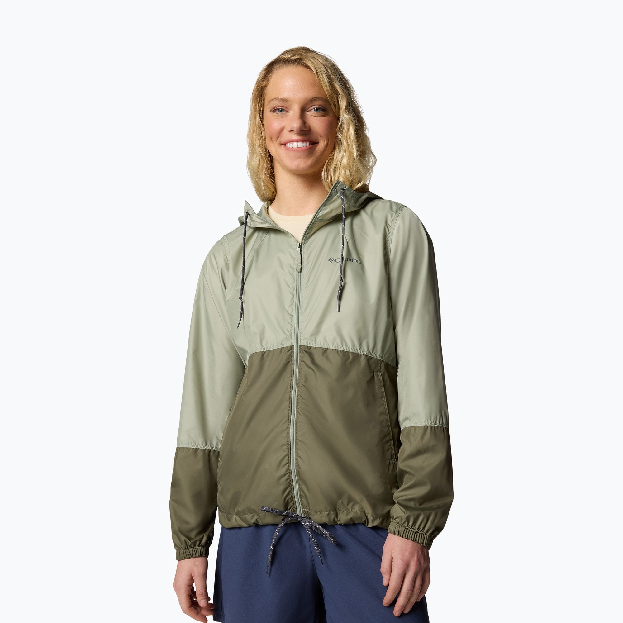 Kurtka przeciwwiatrowa damska Columbia Flash Forward II Windbreaker safari/stone grey 