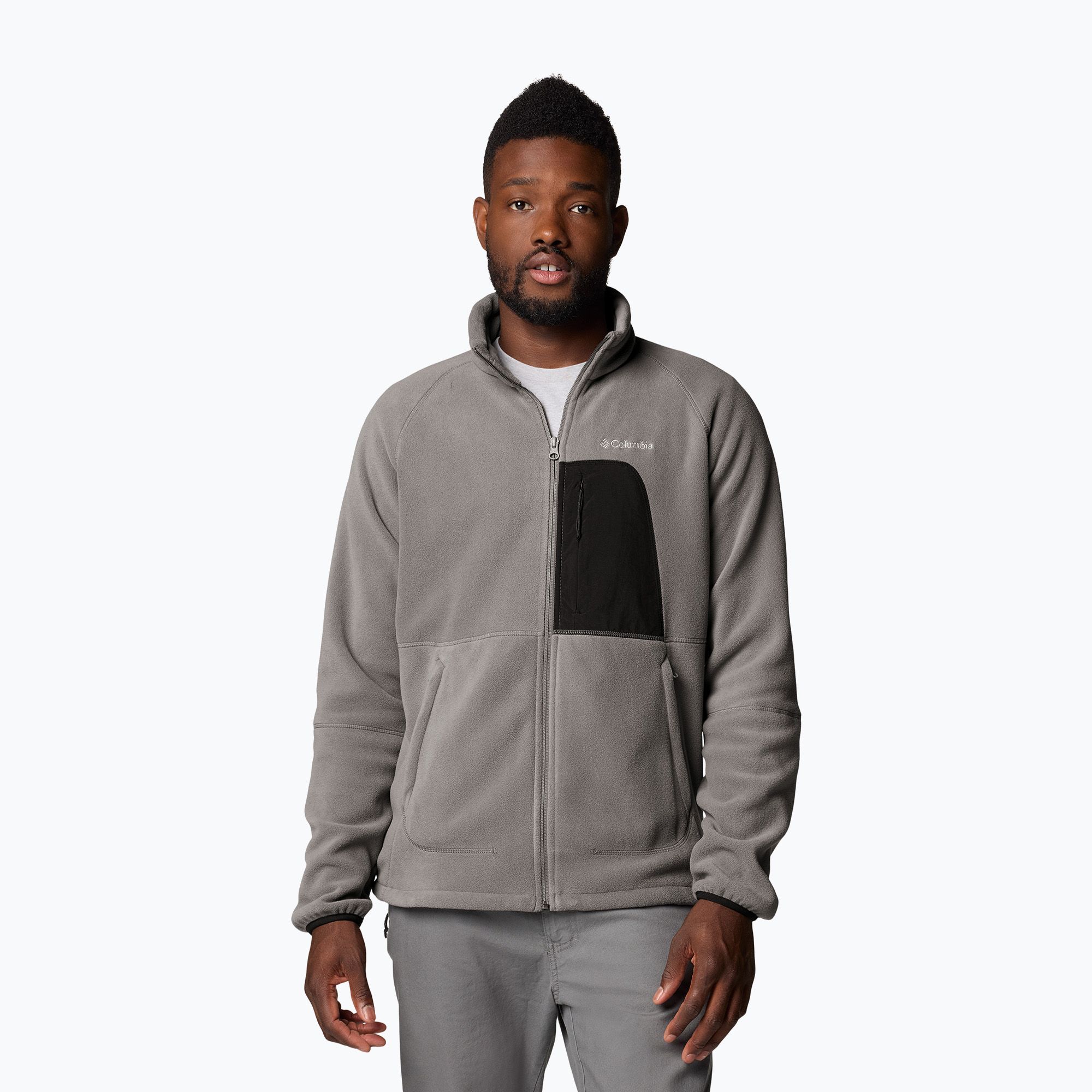 Bluza polarowa męska Columbia Rapid Expedition II Full Zip Fleece city grey/shark 