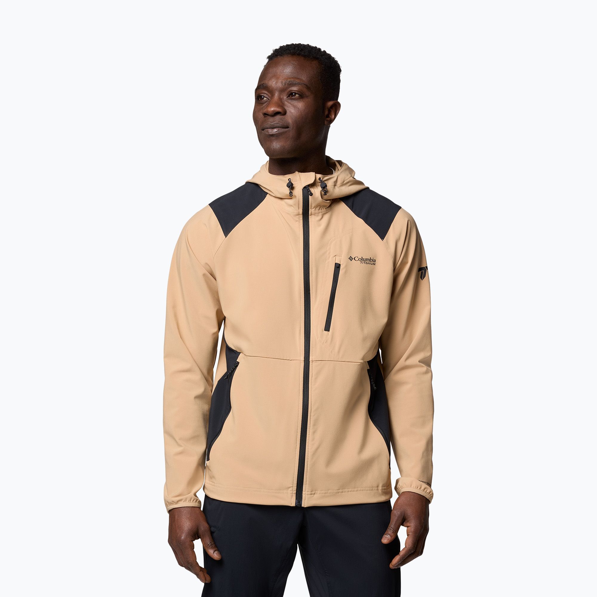 Kurtka softshell męska Columbia Triple Canyon Hooded canone/black 