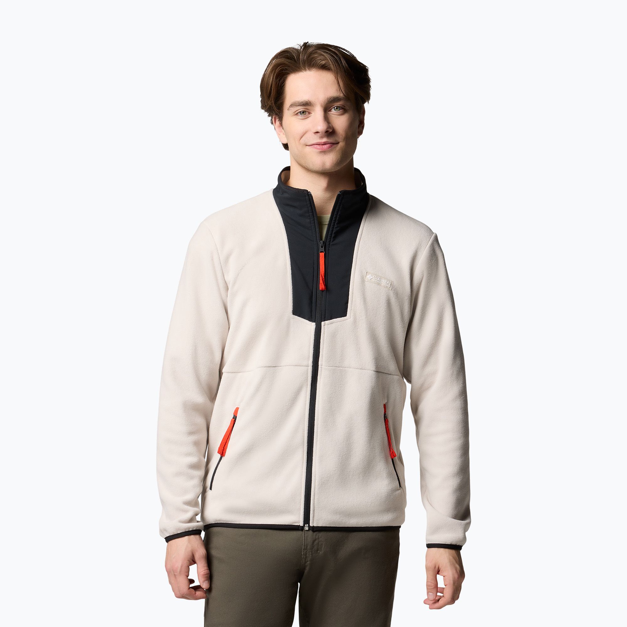 Bluza męska Columbia Sequoia Grove FZ Fleece dark stone/black 