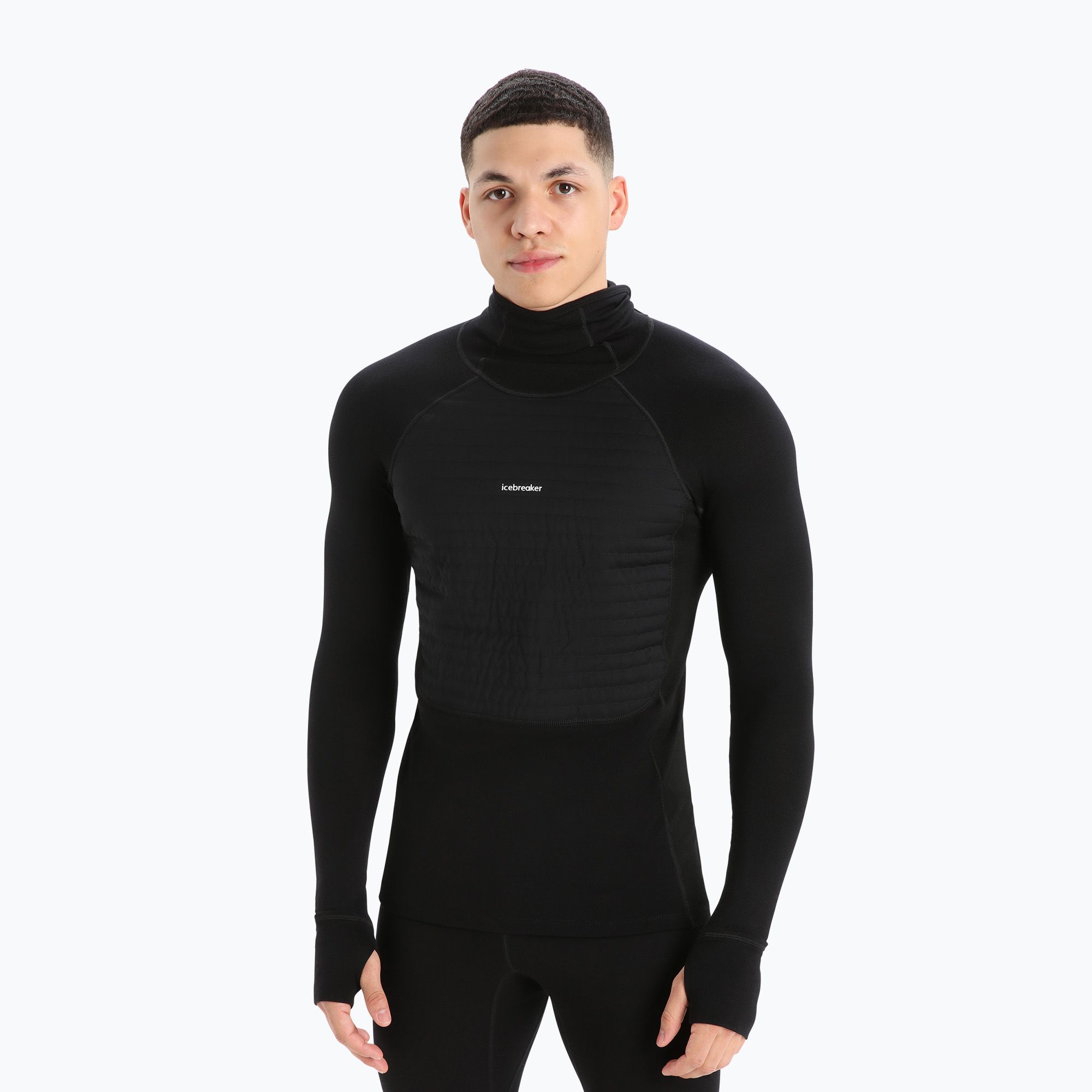 Bluza trekkingowa męska icebreaker ZoneKnit Insulated black 