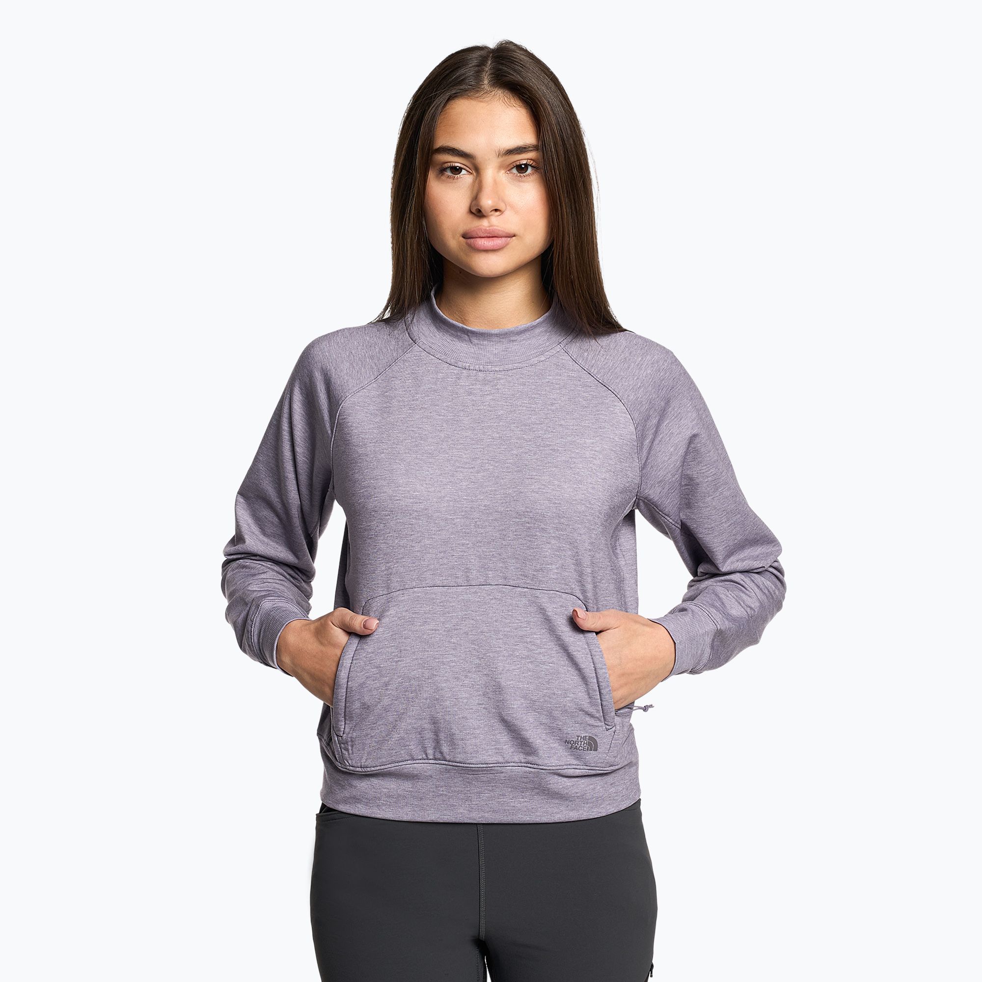 Bluza trekkingowa damska The North Face Juniper Basin Crew lunar slate heather 