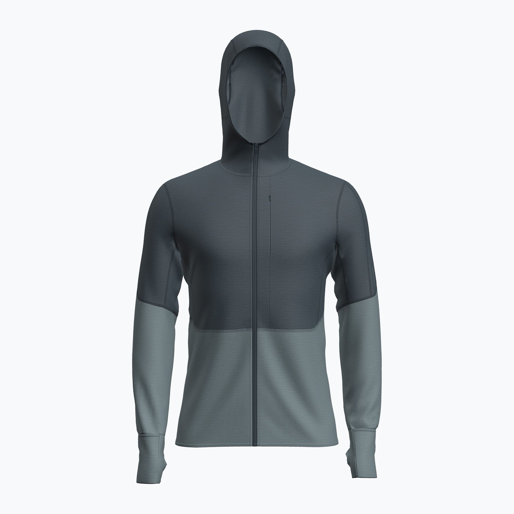 Bluza trekkingowa męska icebreaker Merino 260 Quantum IV Zip Hoodie arctic 