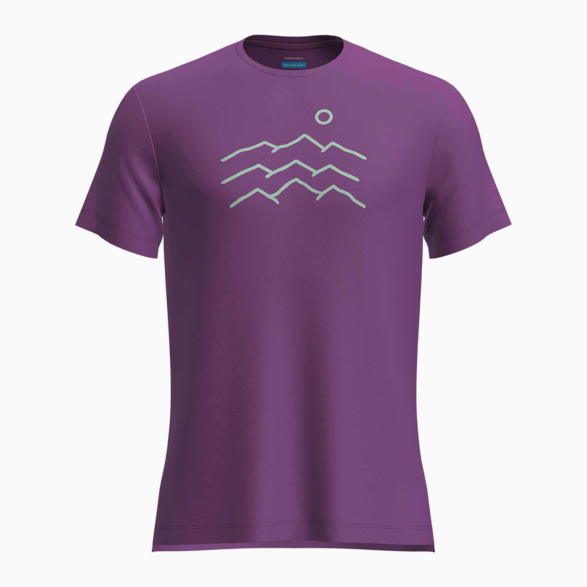 Koszulka trekkingowa męska icebreaker Merino 125 Cool-Lite Sphere Tee Across The Peaks passion