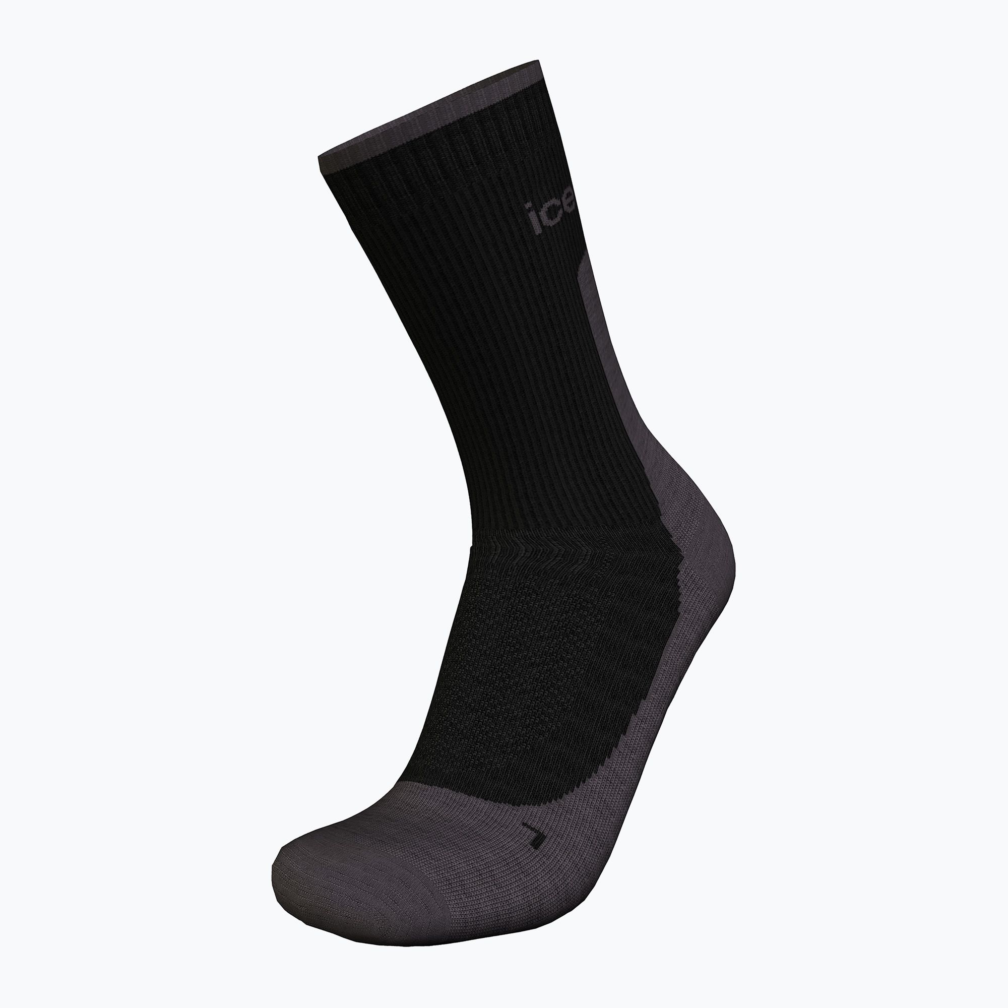 Skarpety męskie icebreaker Merino Hike+ Light Crew black/obsidian 