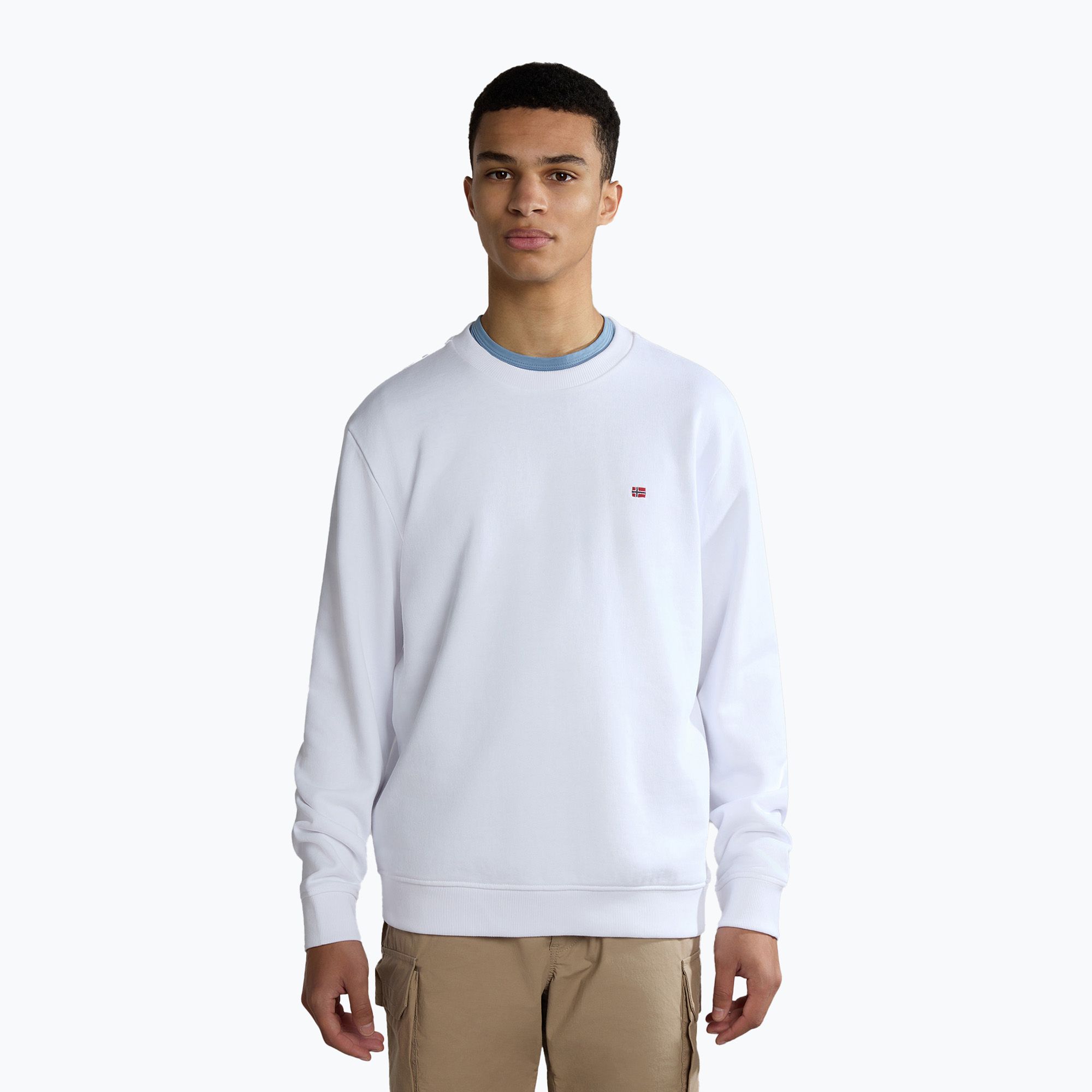 Bluza męska Napapijri Balis Crew Sum 2 bright white 
