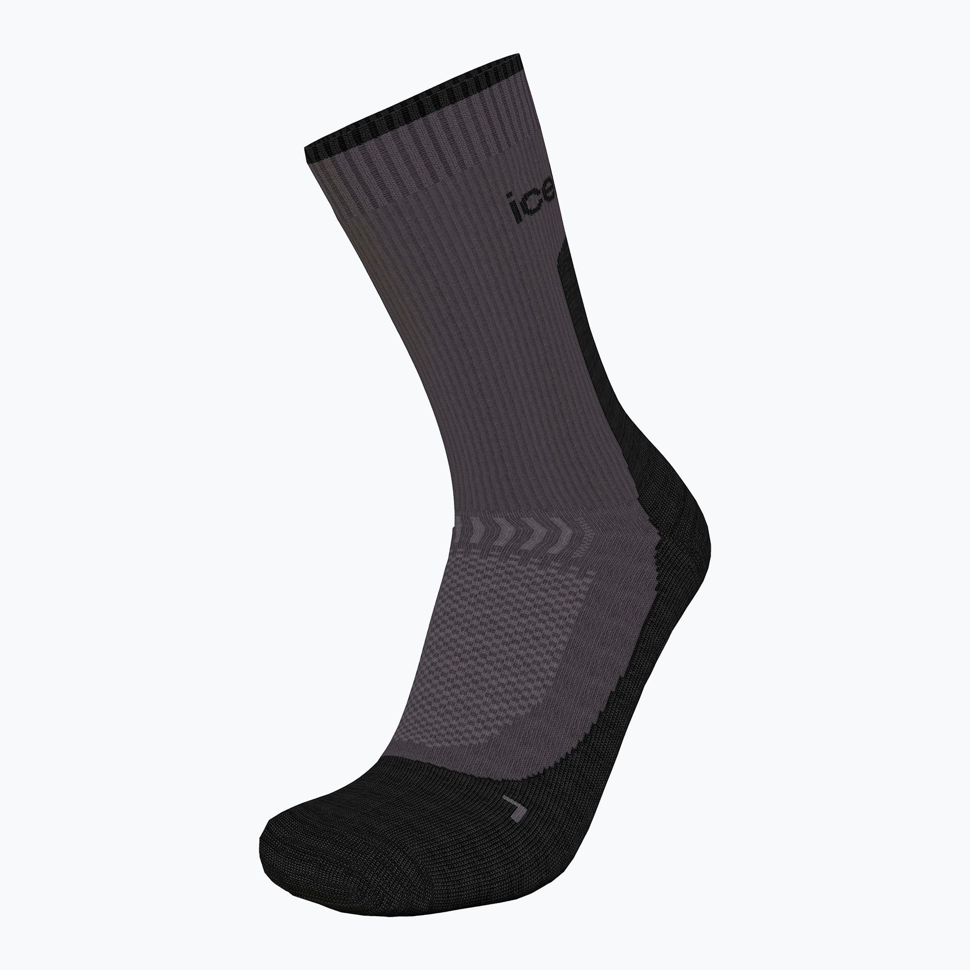 Skarpety damskie icebreaker Merino Hike+ Light Crew obsidian/black 