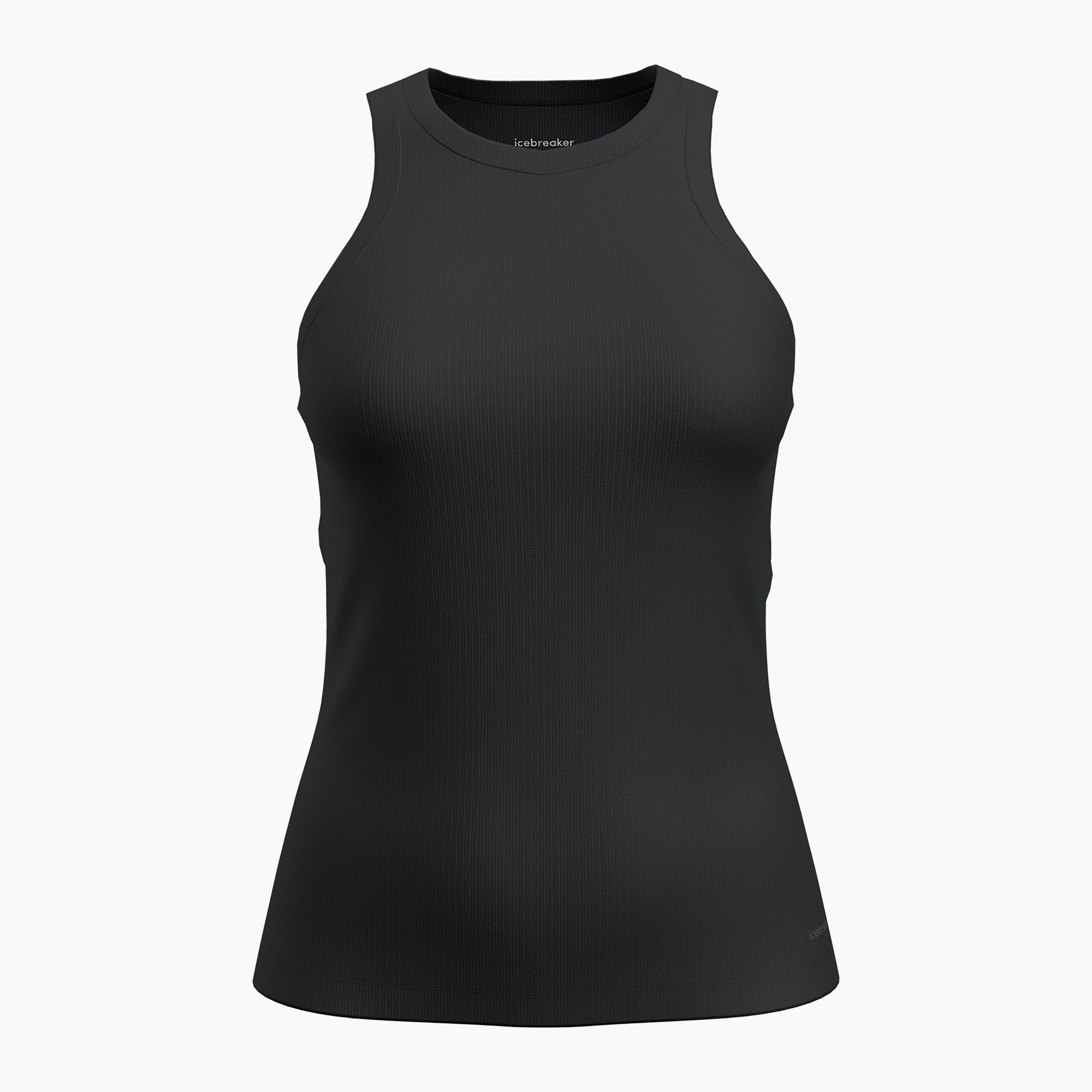 Koszulka trekkingowa damska icebreaker Merino Blend Rib Lotus Tank black 