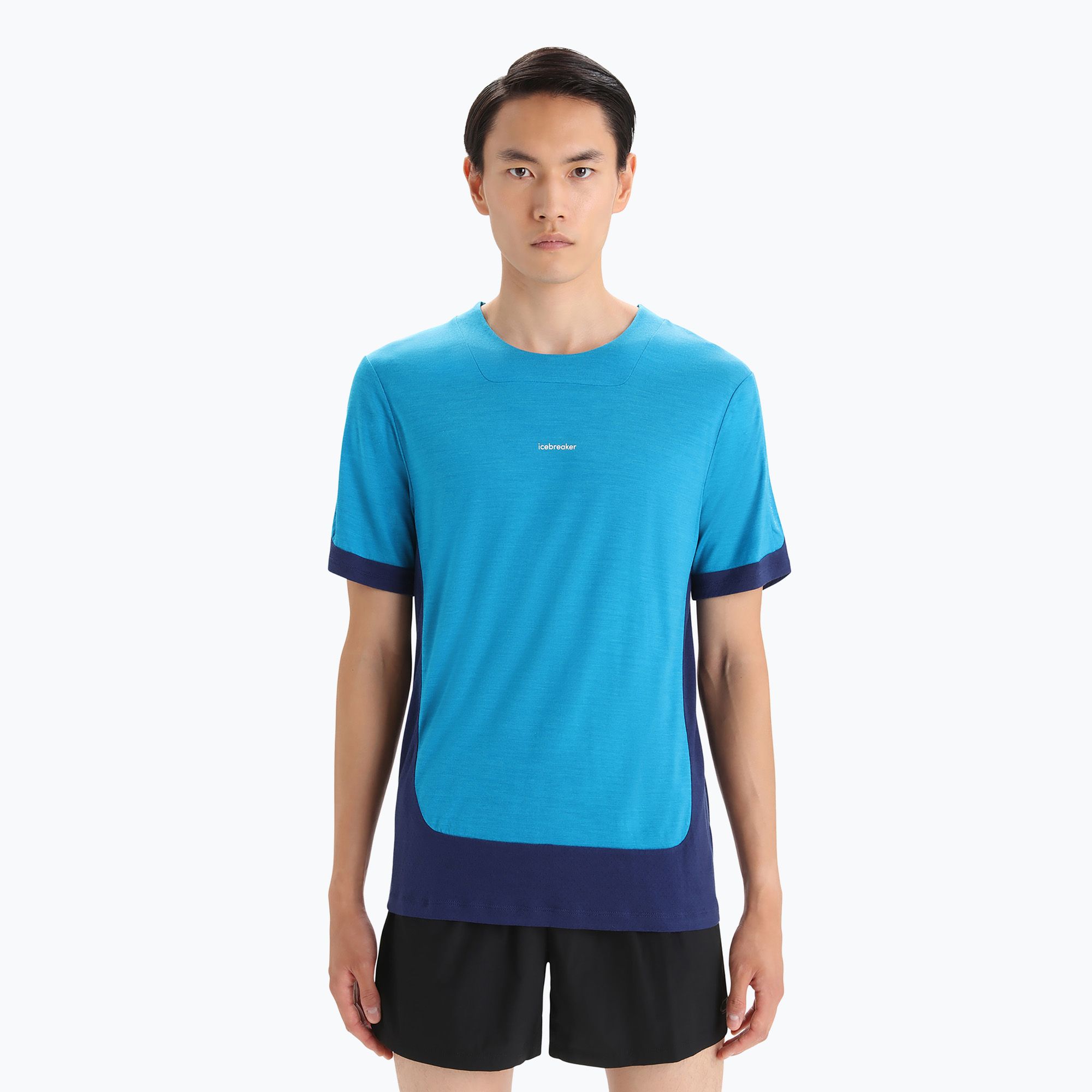 Koszulka trekkingowa męska icebreaker Zoneknit geo blue 