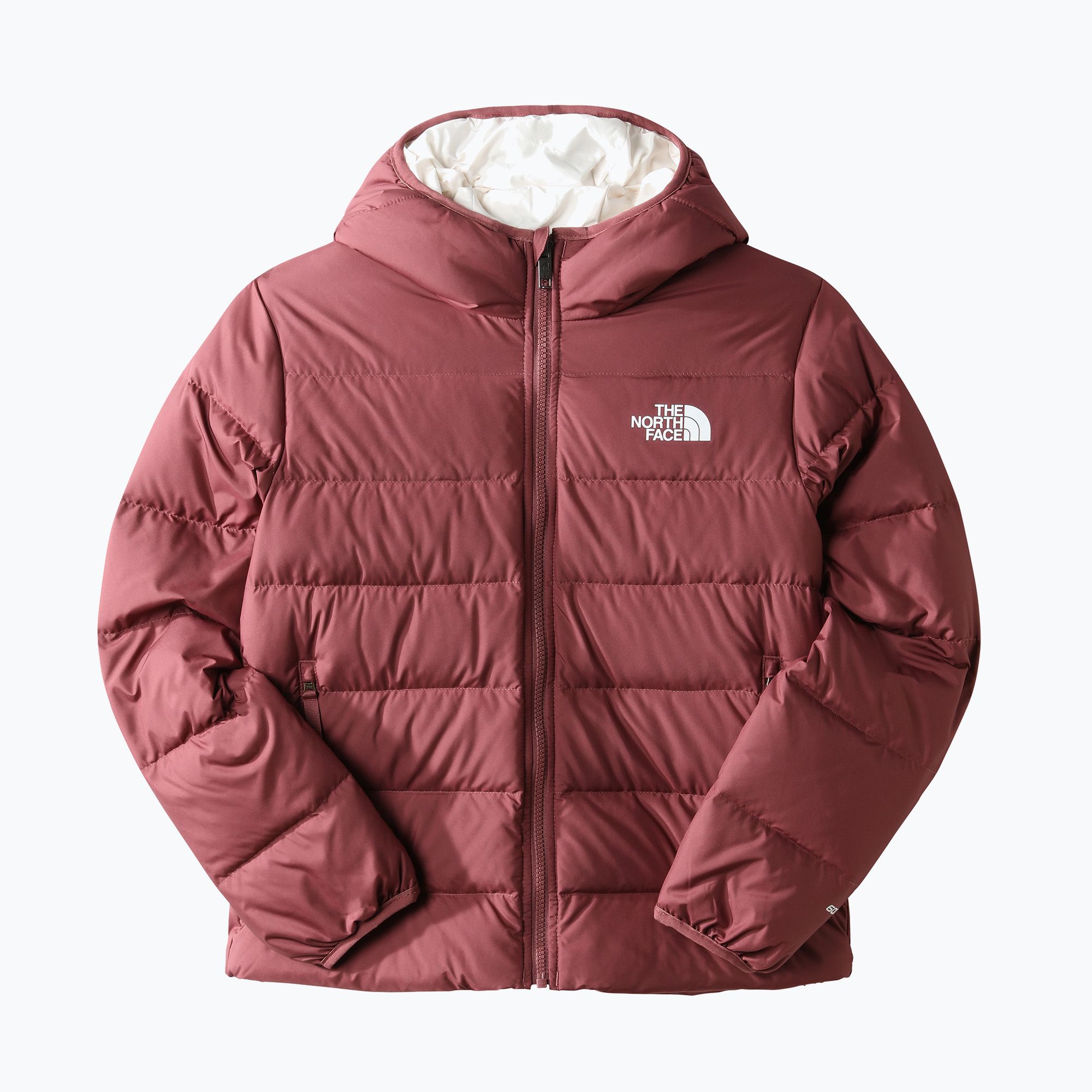 Kurtka dziecięca The North Face Reversible North Down Hooded wild ginger 