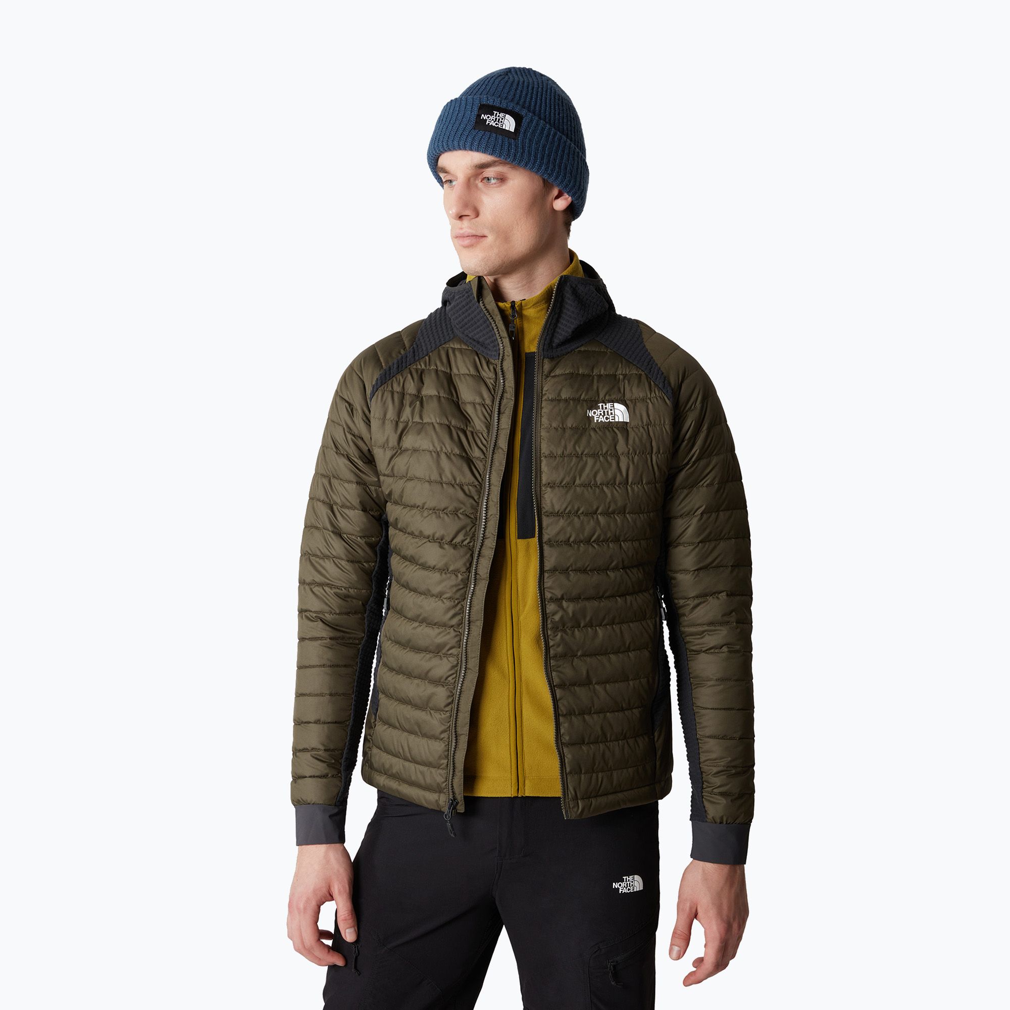 Kurtka hybrydowa męska The North Face Insulation Hybrid new taupe green/asphalt grey 