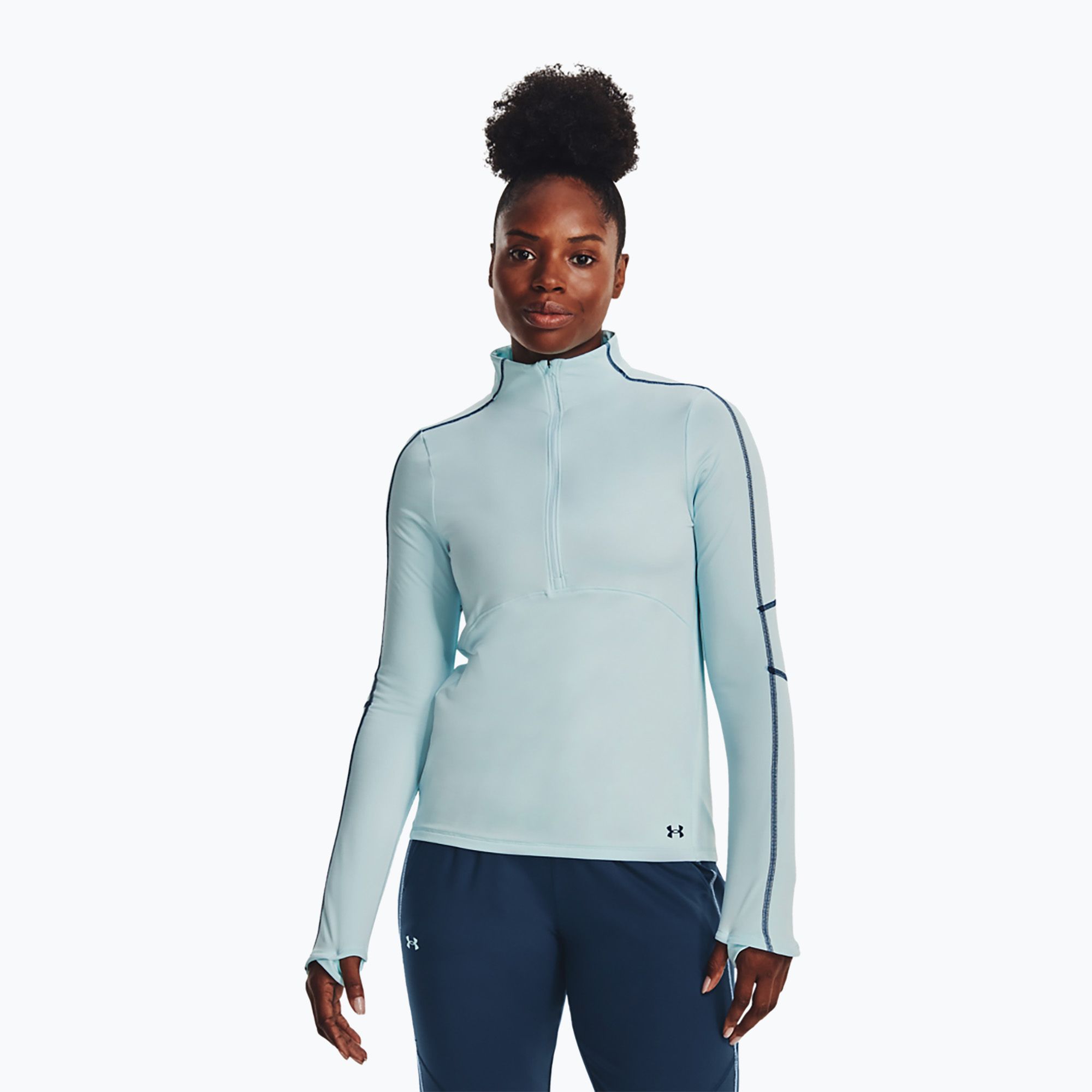 Bluza damska Under Armour UA Train Cw 1/2 Zip fuse teal/petrol blue 
