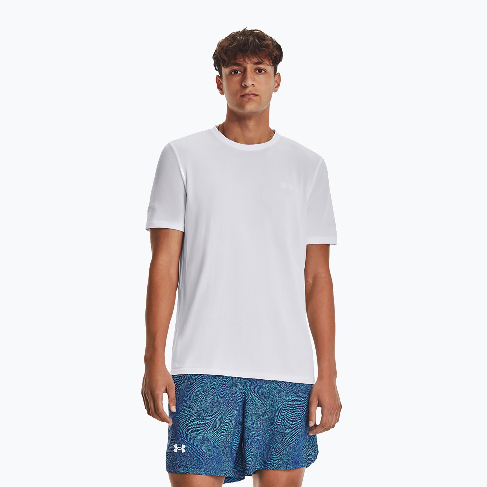 Koszulka do biegania męska Under Armour Seamless Stride white/reflective 