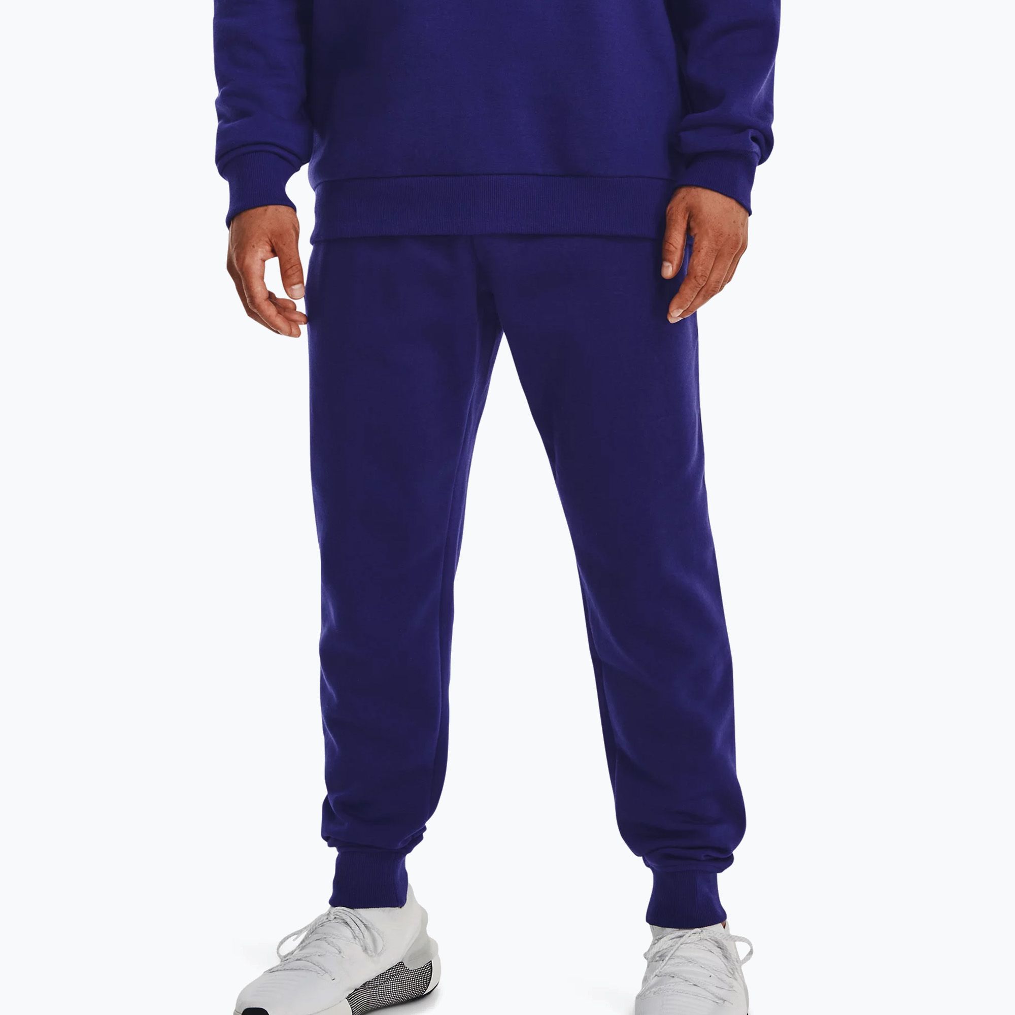 Spodnie męskie Under Armour Rival Fleece Joggers sonar blue/onyx white 