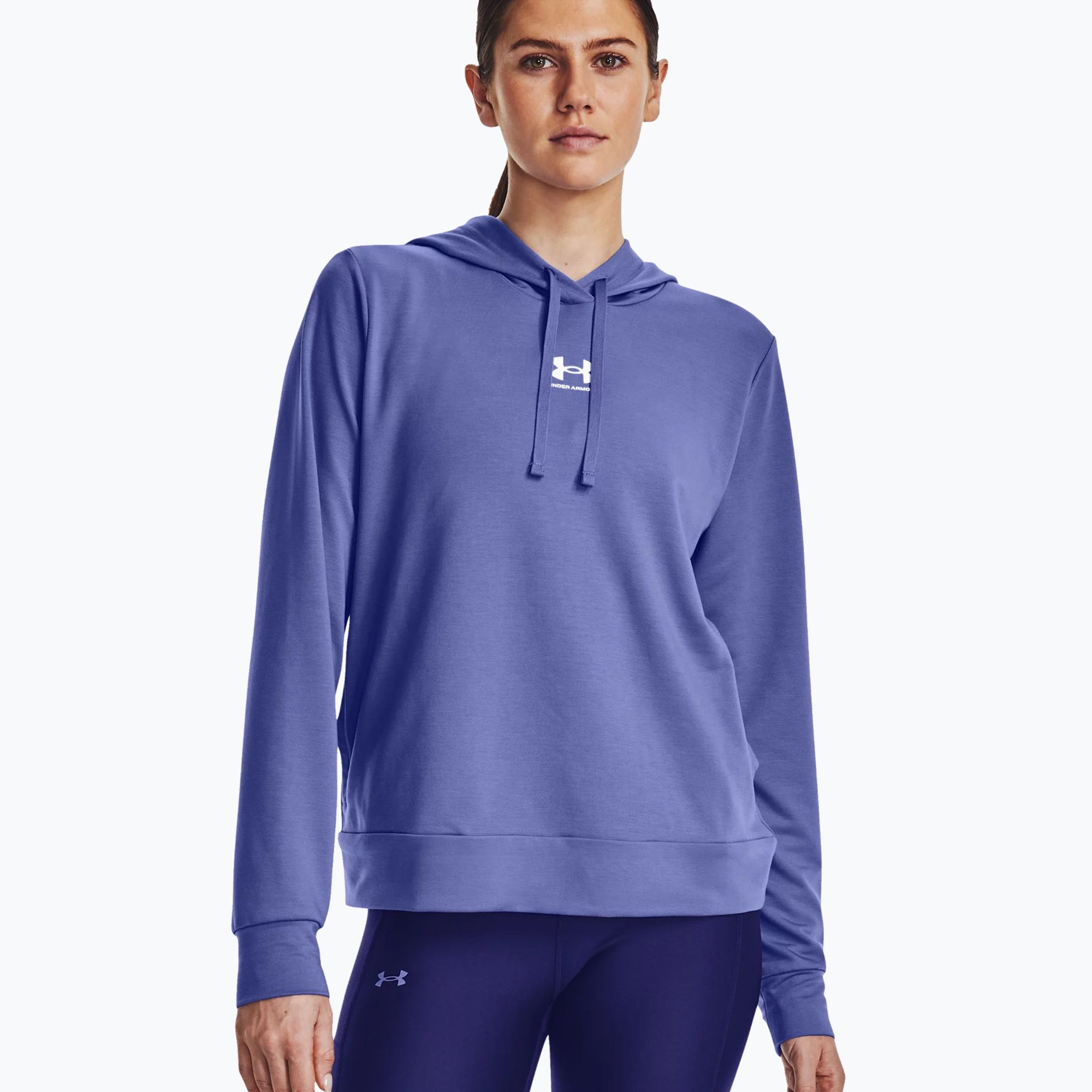 Bluza damska Under Armour Rival Terry Hoodie baja blue/white 