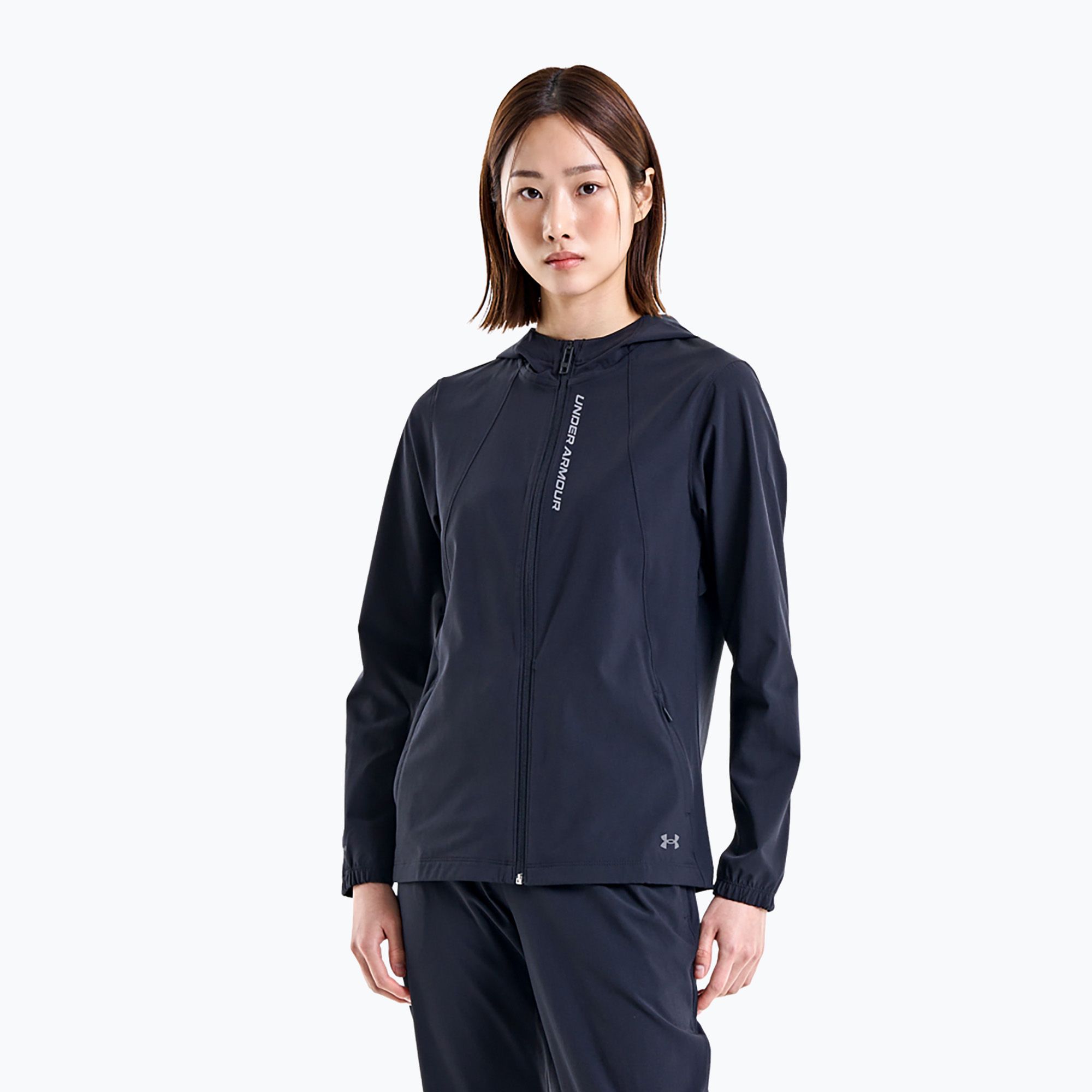 Kurtka do biegania damska Under Armour Outrun The Storm black/reflective /reflective 