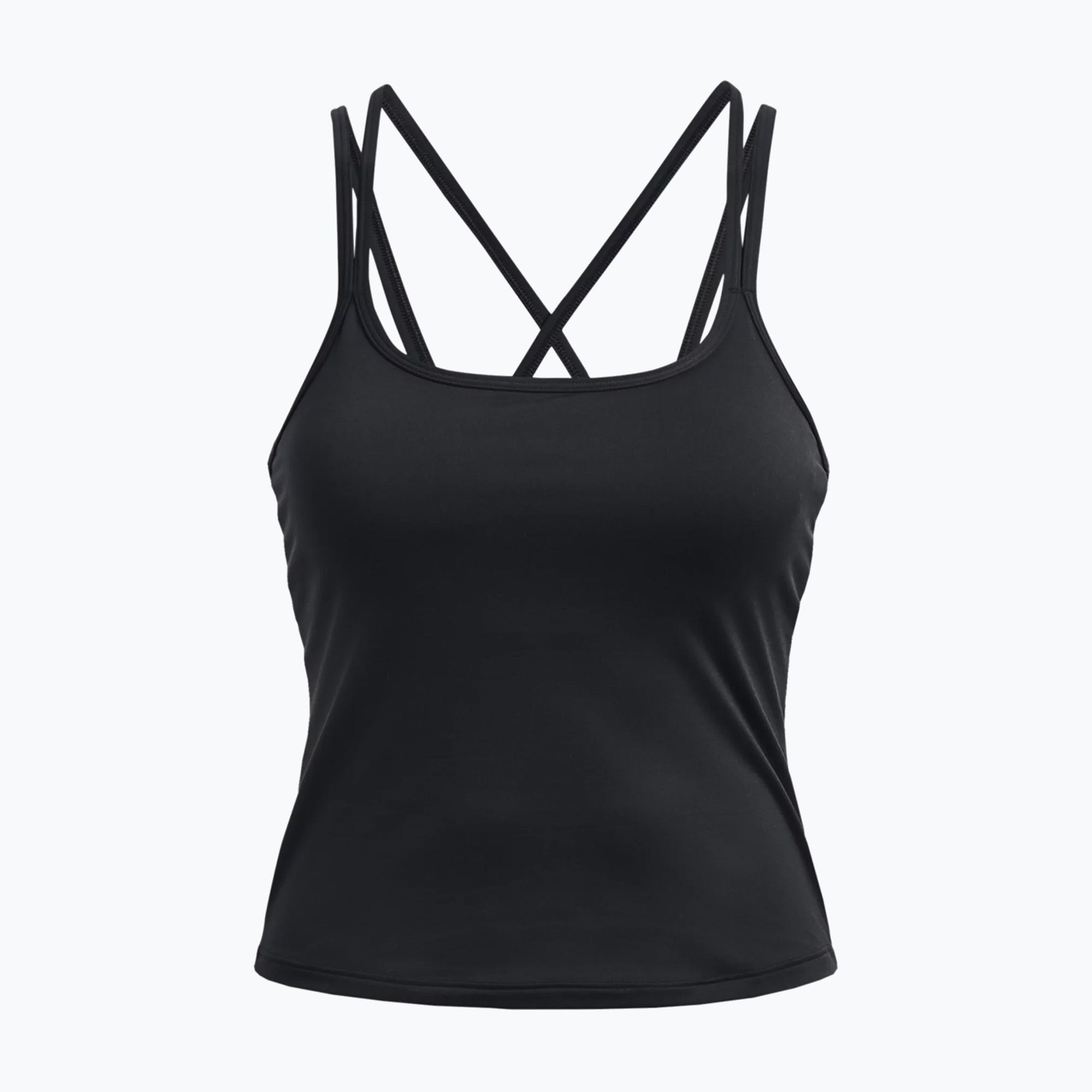 Tank top treningowy damski Under Armour Meridian Fitted Tank black/metallic  silver 