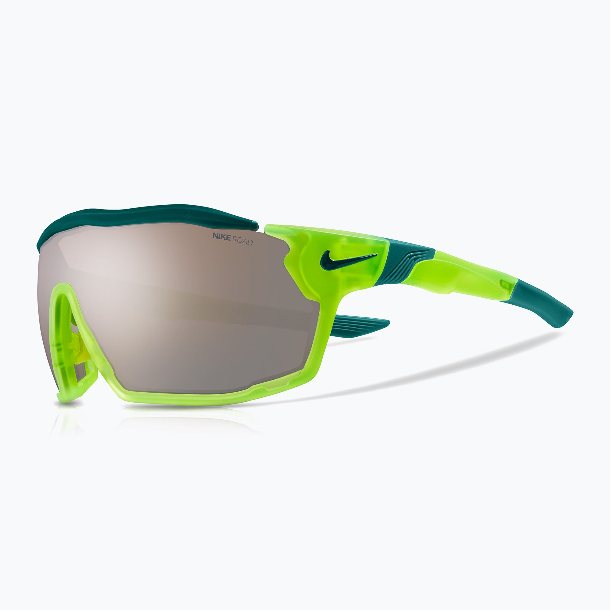 Okulary przeciwsłoneczne Nike Show X Rush matte volt/chrome mirror 